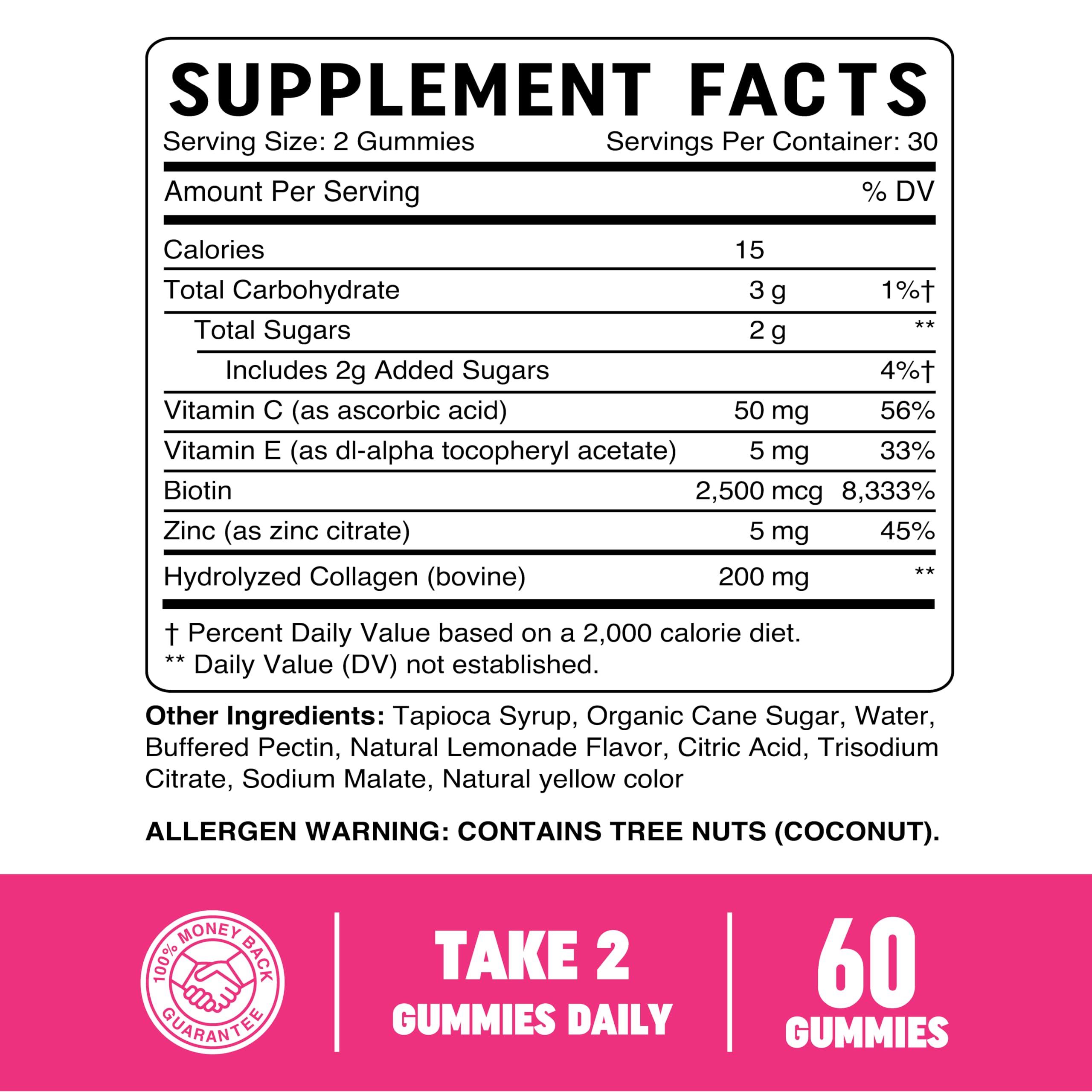 Collagen Gummies for Women | 200mg Hydrolyzed Collagen + 2500mcg Biotin, with Vitamin C, E & Zinc MAV NUTRITION Au supplements