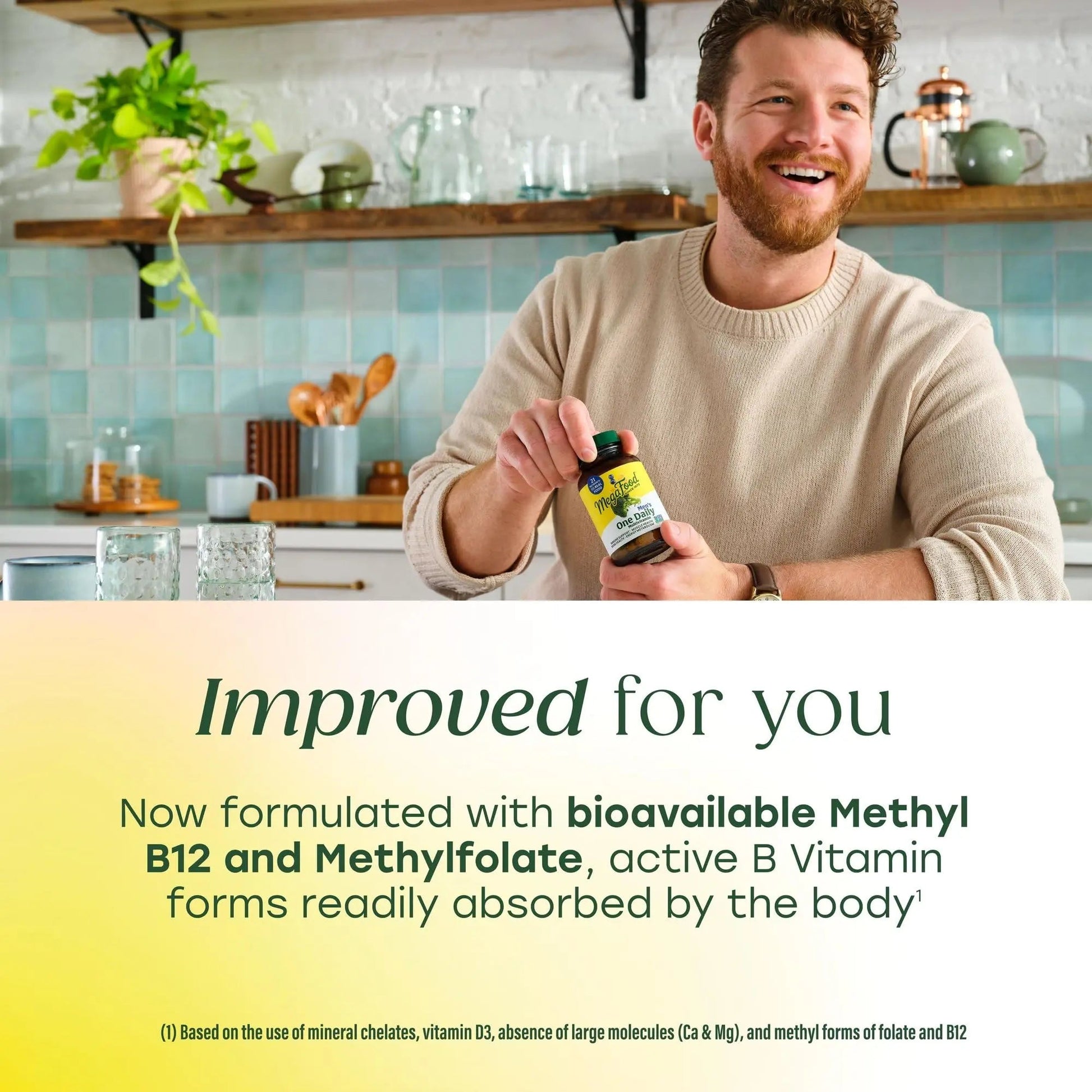 MegaFood One Daily Mens Multivitamins - Multivitamin for Men - Vitamin C, Vitamin D3 & Vitamin B12 - Muscle, Energy Metabolism & Immune Support MegaFood Au supplements