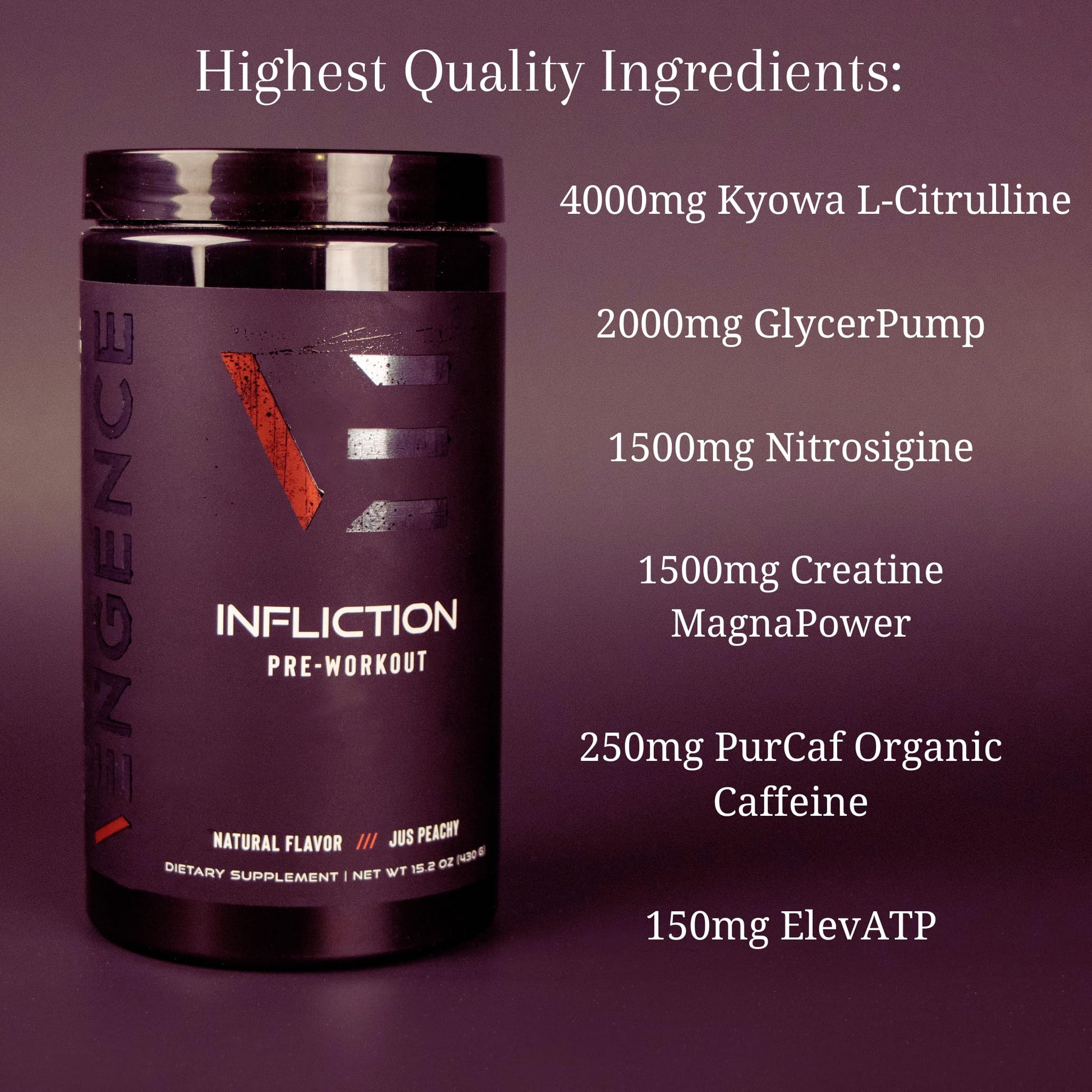 Vengence Infliction Pre-Workout Powder for Men & Women - Energy, Focus & Massive Vengence Au supplements