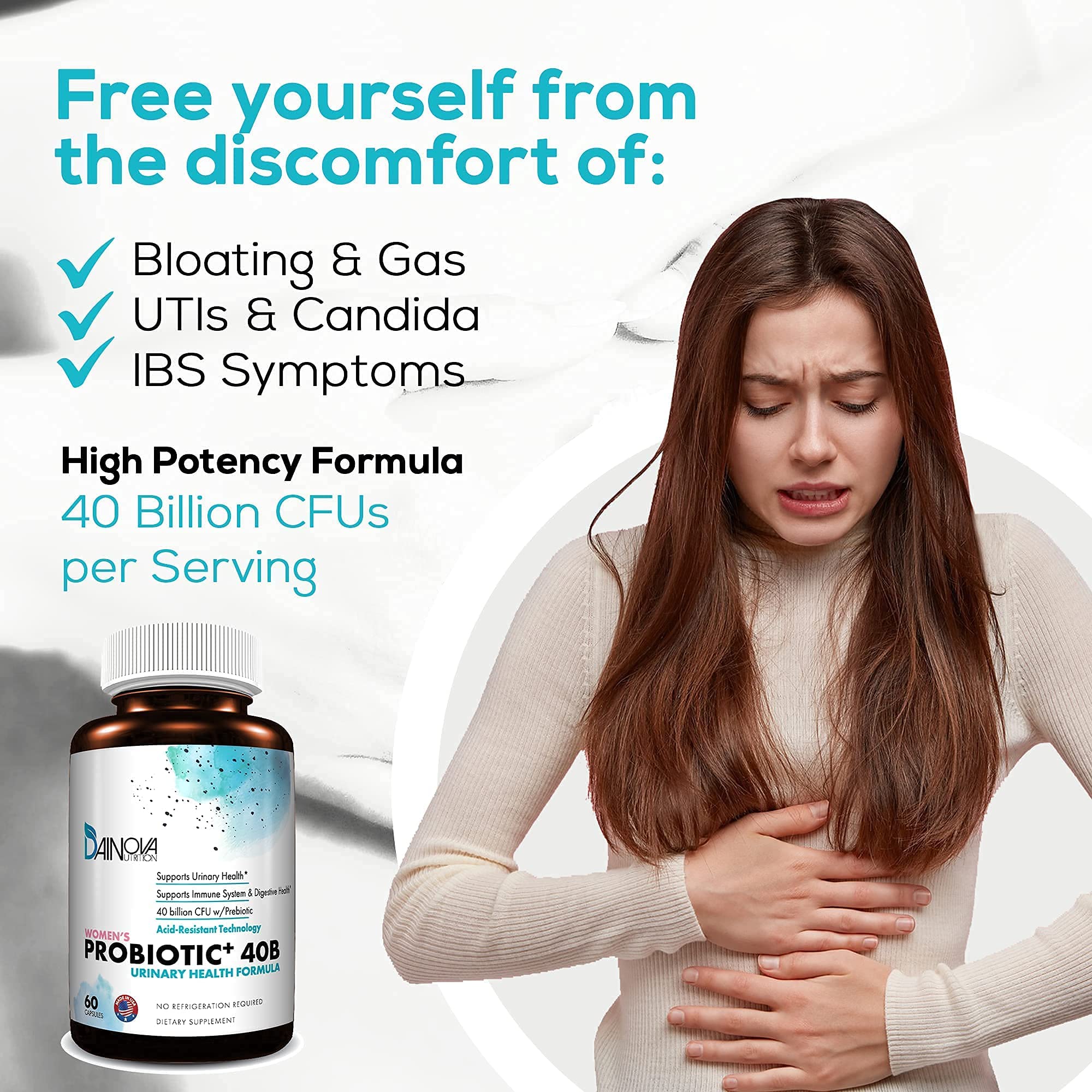 Dainova Nutrition D Mannose Capsules and Probiotics for Women Bundle I Urinary Tract Dainova Nutrition Au supplements