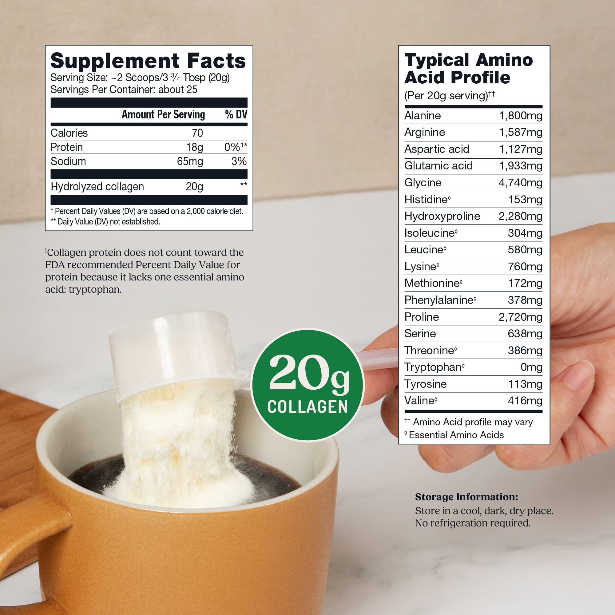 Bulletproof Unflavored Collagen Peptides Powder, 20g Grass-Fed Collagen Protein and Amino Acids for Skin, Bones and Joints, 17.6 Ounces Bulletproof Au supplements
