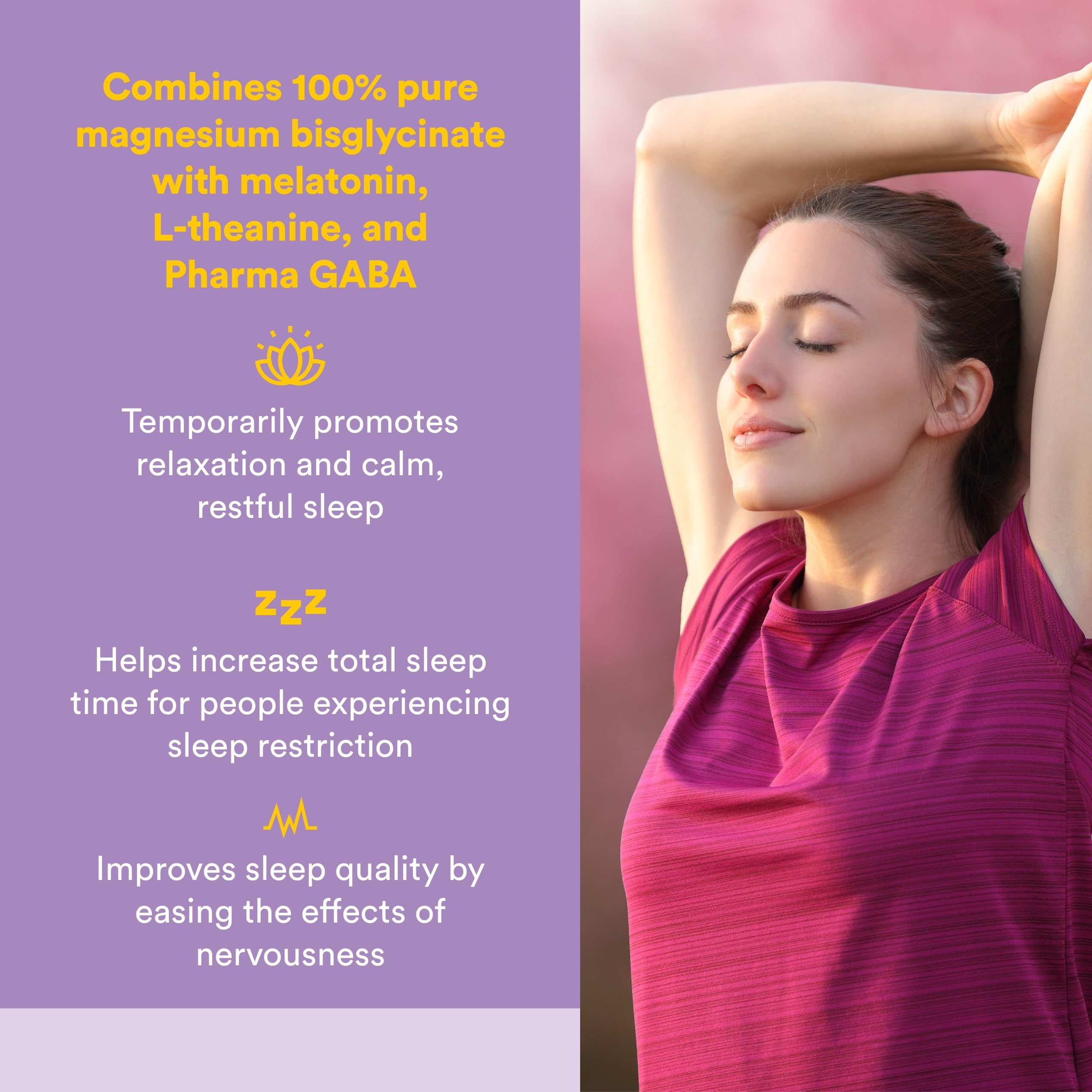 Natural Factors Stress-Relax Nighttime Magnesium Bisglycinate - Supports Sleep & Relaxation* - with Melatonin, L-Theanine & GABA - Tropical Flavor - 4.23 oz Natural Factors Au supplements
