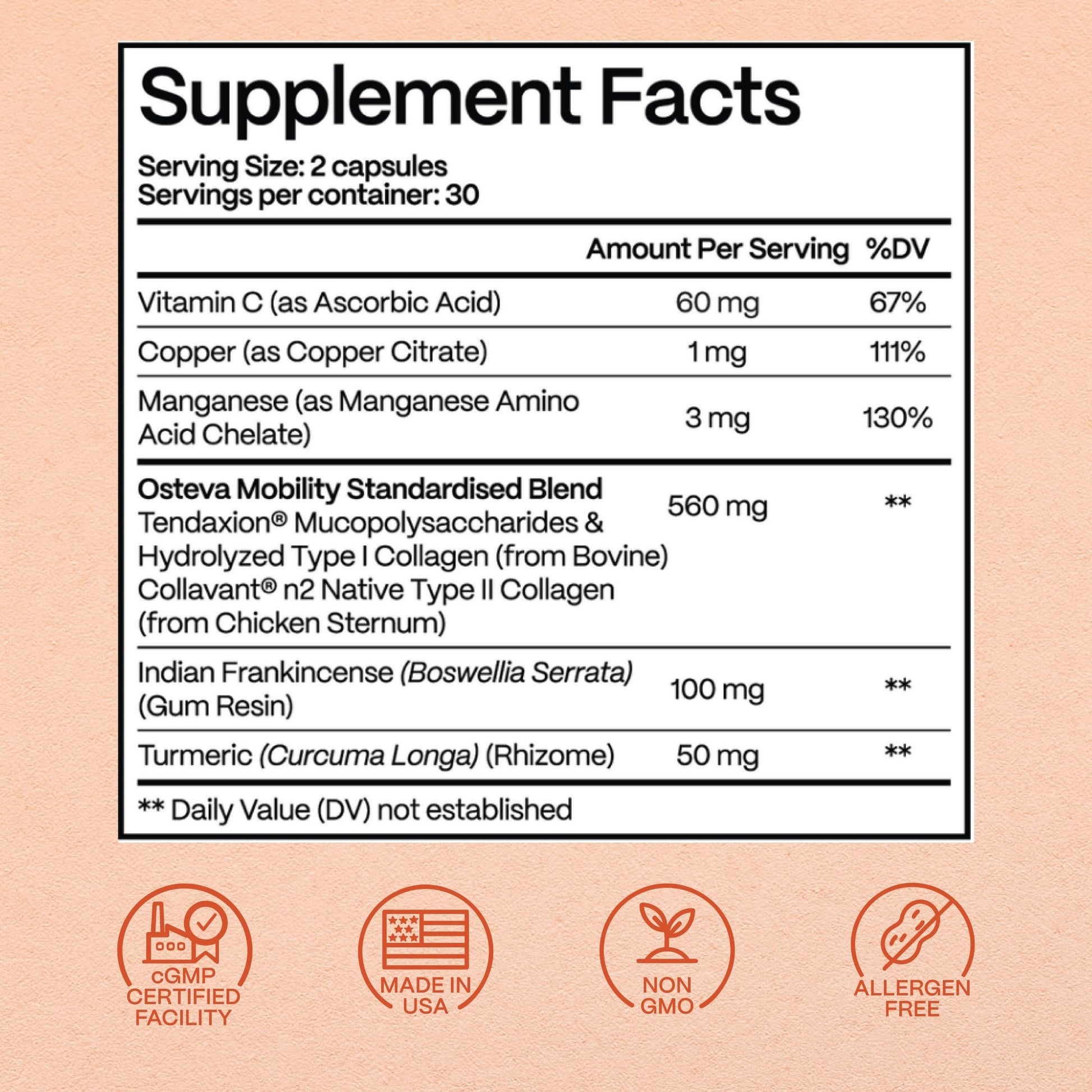 Rejuveen Osteva Joint Support Supplement for Women | High Potency Collagen, Turmeric, Boswellia | for Flexible Cartilage & Tendons, Resilient Knees & Hip, Improved Mobility | Non-GMO, 60 Ct Rejuveen Au supplements