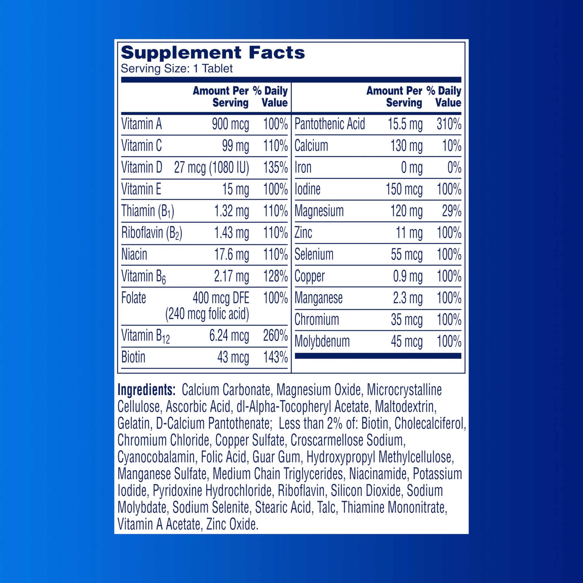 One A Day Multivitamin for Men - Daily Mens Multivitamins with Vitamin D, Zinc, Folic Acid, and B Vitamins ONE A DAY Au supplements