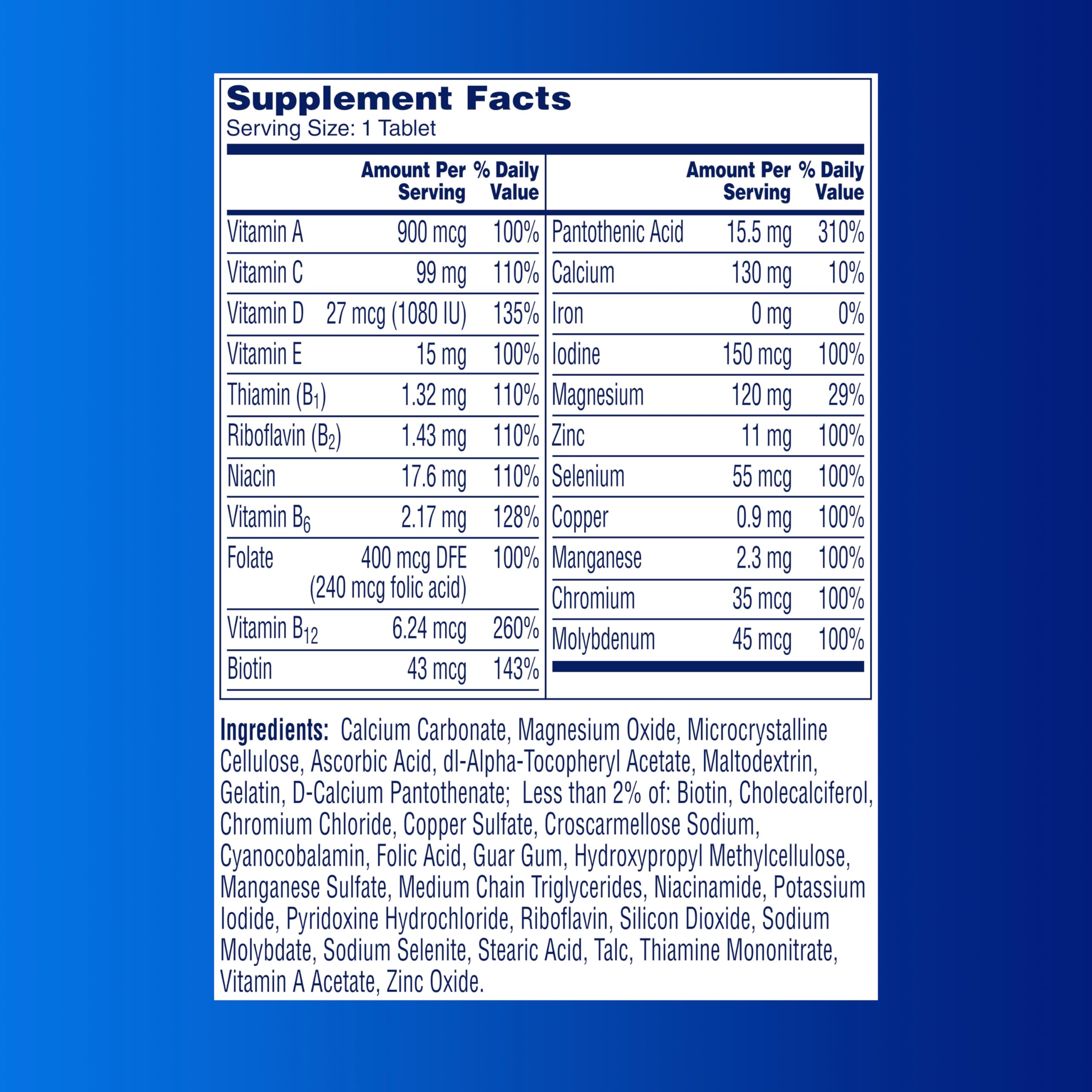 One A Day Multivitamin for Men - Daily Mens Multivitamins with Vitamin D, Zinc, Folic Acid, and B Vitamins ONE A DAY Au supplements