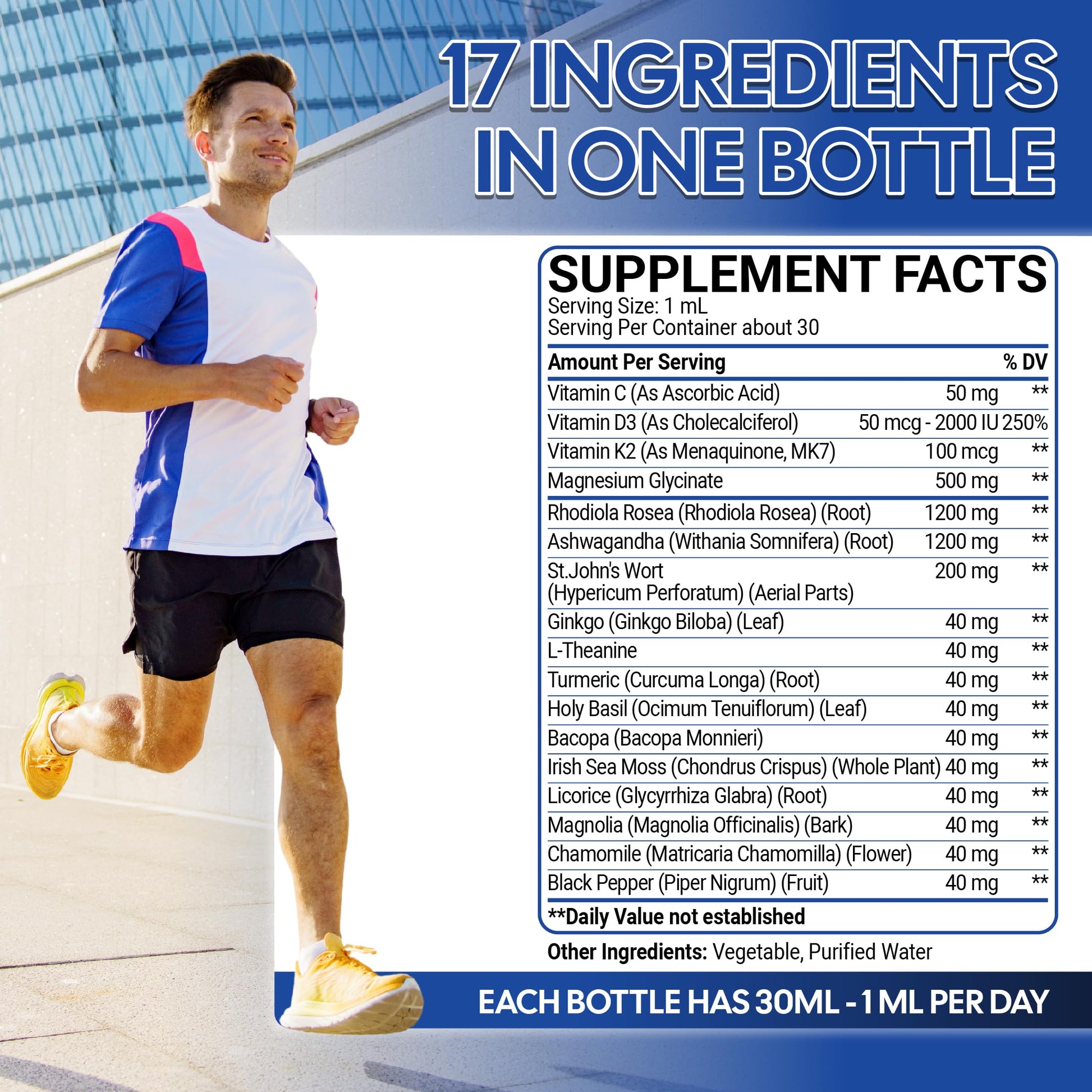 17in1 Rhodiola Rosea Liquid Drops with blend Ashwagandha Magnesium, L-Theanine. Ultra Strength Rhodiola Cortisol Supplement, Rhodiola Root for Support Relaxation, Mood, Energy - 1 FL Oz - 60 Day Mecisco Au supplements