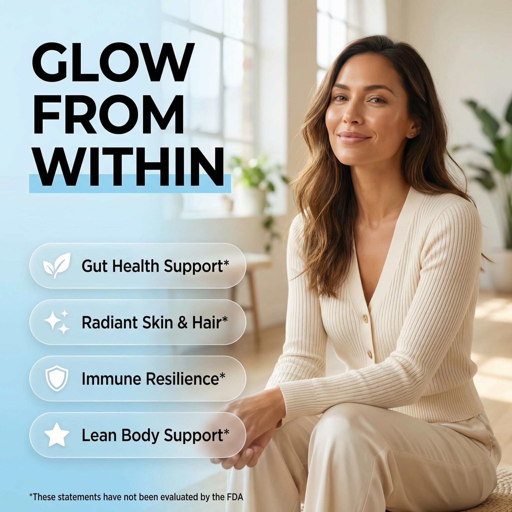 Bovine Colostrum Powder + Collagen Peptides with L-Glutamine L-Lysine Prebiotics Probiotics Digestive Enzymes Vitamin D K2 C Quercetin & Folate | Gut Health Supplement Internal Glow By Clean Nutra Clean Nutraceuticals Au supplements