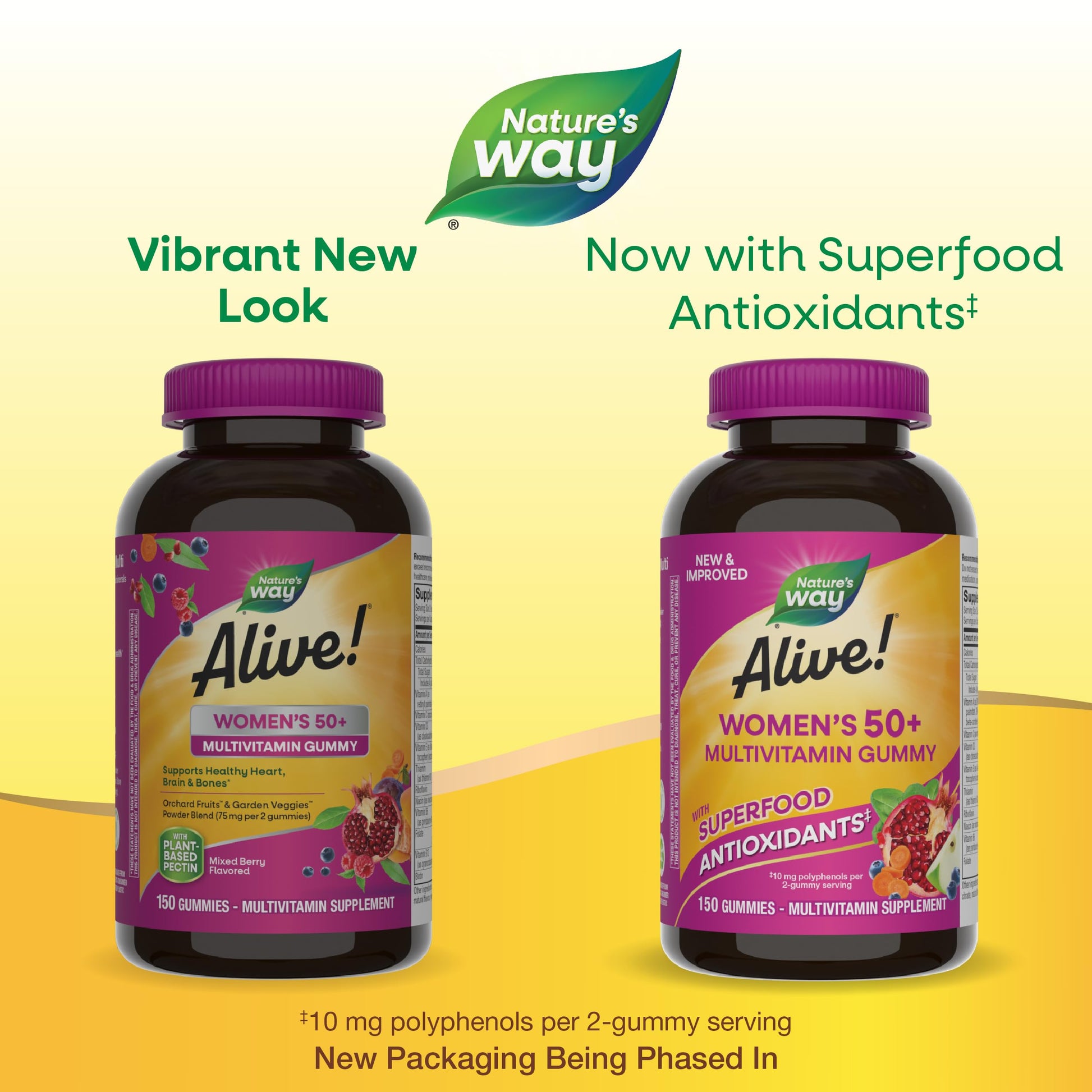 Nature's Way Alive! Women's 50+ Daily Gummy Multivitamins, Women's Supplements, Supports Healthy Heart, Brain & Bones Nature's Way Au supplements