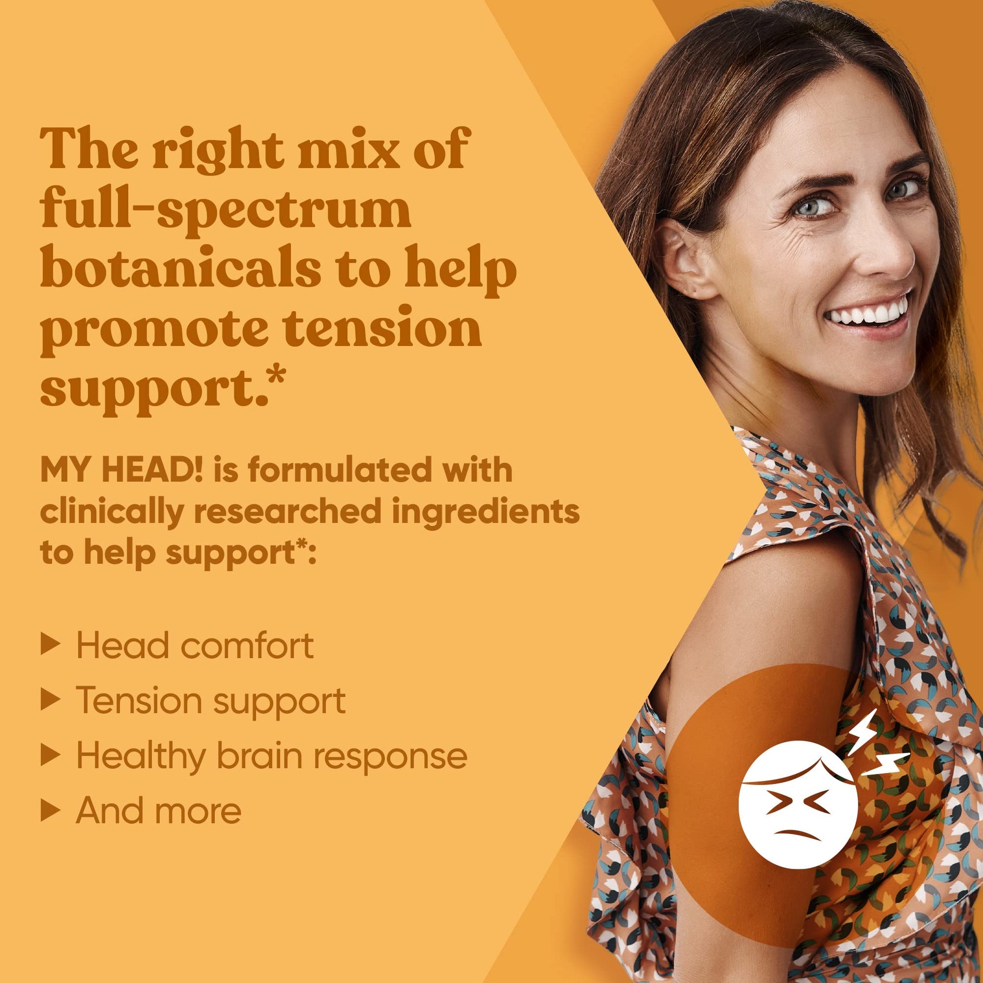 My Head! Headache Vitamins – Sensitivity, Tension, Comfort, Healthy Head Function for A Clear Mind – Fast acting Magnesium, Feverfew, Boswellia, Vitamin D, Ginger, & More – 60 Soft Capsules Eu Natural Au supplements