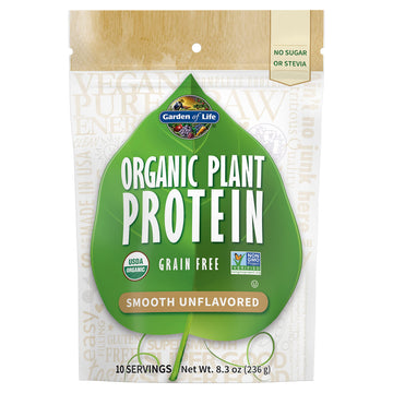 Garden of Life Organic Plant Based Protein Powder - Smooth Unflavored - Vegan Garden of Life Au supplements