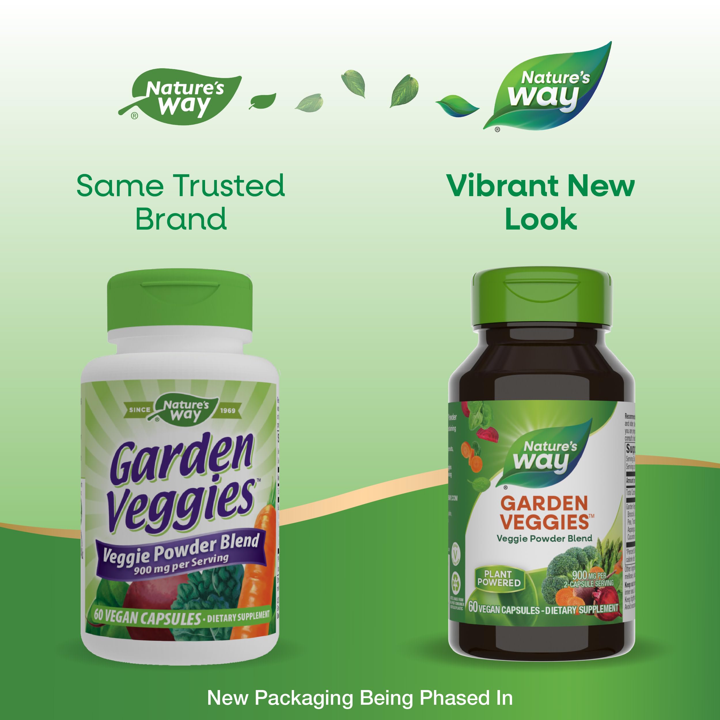Nature's Way Garden Veggies, Veggie Powder Blend, 900 mg per 2-Capsule Serving, 60 Vegan Capsules Nature's Way Au supplements