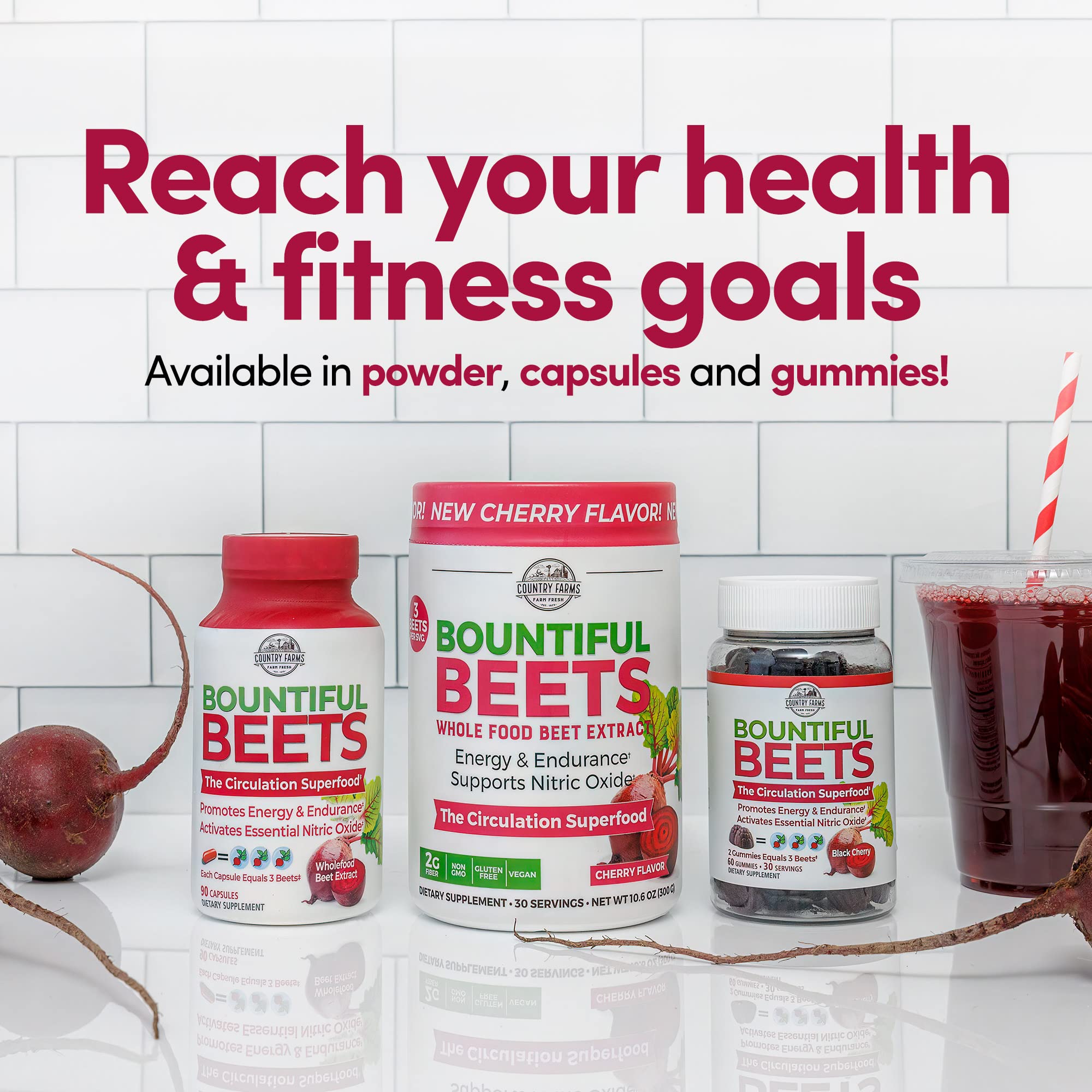 COUNTRY FARMS Bountiful Beets, Wholefood Beet Extract Superfood, Helps Support Healthy COUNTRY FARMS Au supplements