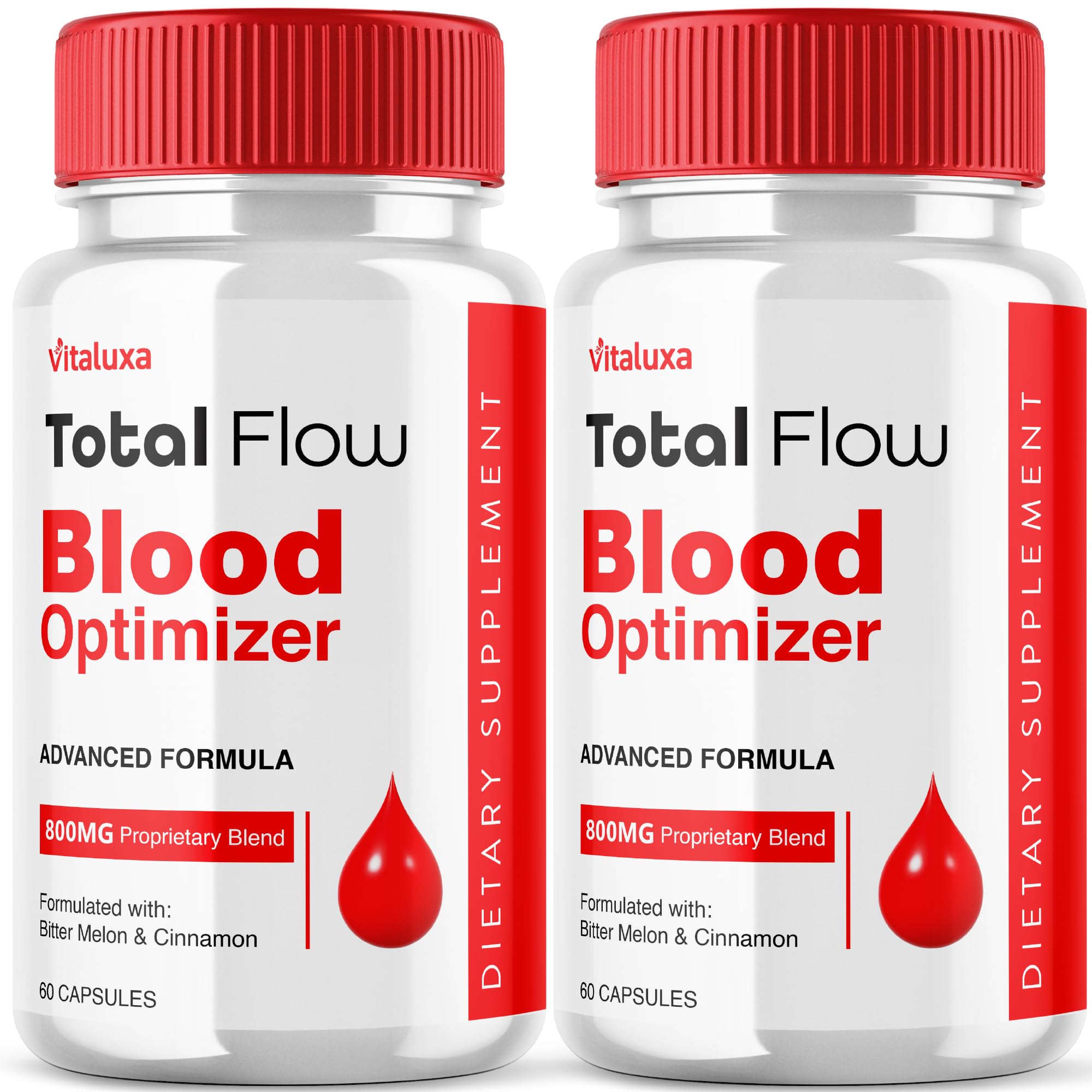 (2 Pack) Total Flow Blood Balance, TotalFlow Blood Support Capsules Supplement Advanced Formula All Natural Optimizer Maximum Strength Daily Health Wellness, TotalFlo Premium Blend Pills (120 Ct) Vitaluxa Au supplements