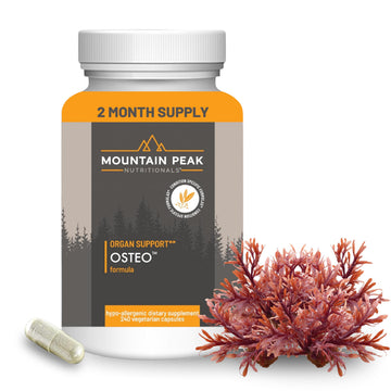 Mountain Peak Nutritionals Osteo Supplement - Organ & Strong Bone Support, Promotes Bone Health - With Vitamins D3, K2, Calcium, and Magnesium - Bone Building & Strengthening (240 Vegetarian Capsules) Mountain Peak Nutritionals Au supplements