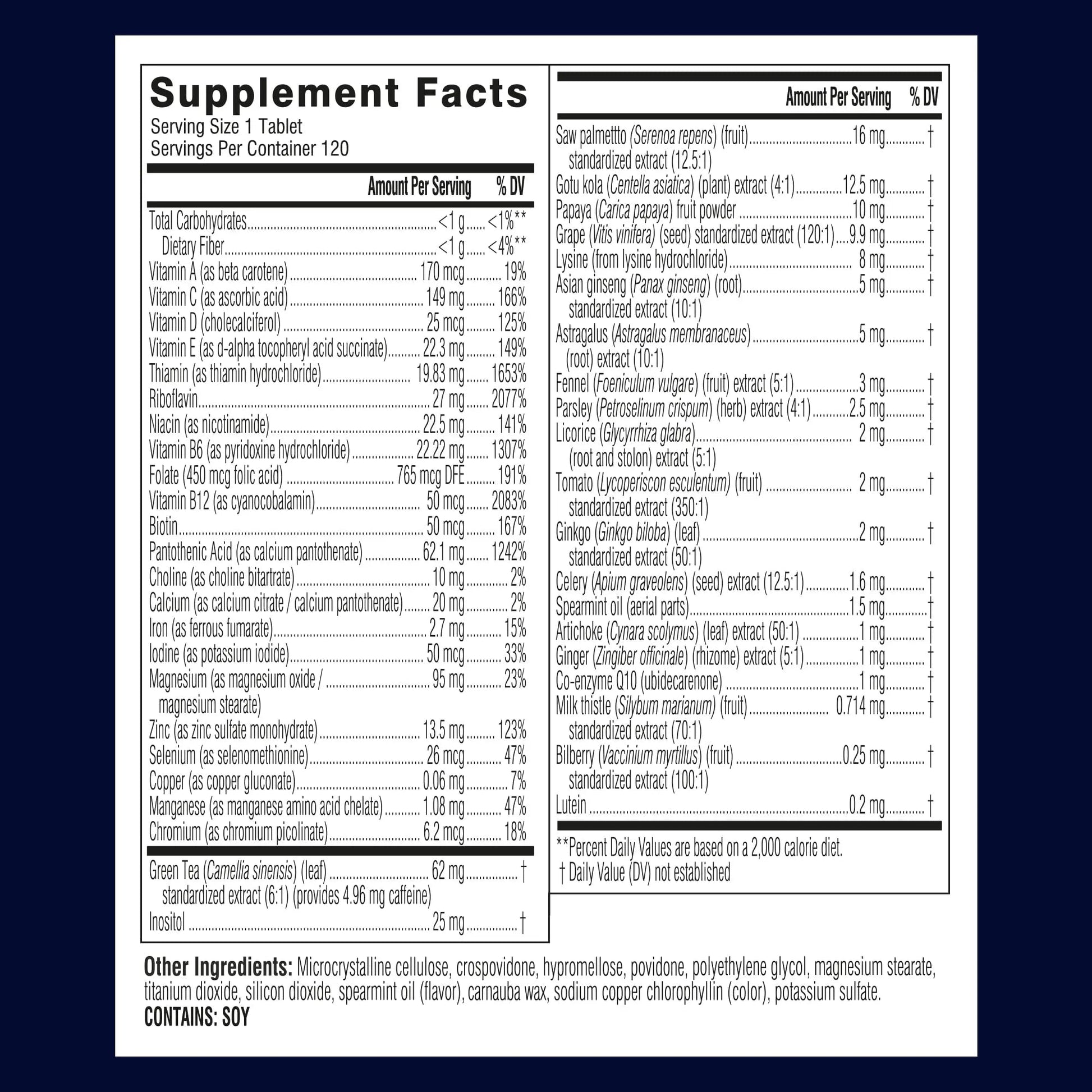 Swisse Ultivite Mens Daily Multivitamins | 50 Vitamins, Antioxidants and Minerals + Adaptogens | Energy, Stress & Immune Support | Mens Vitamins | 120 Tablets Swisse Au supplements