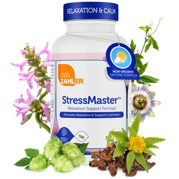 Zahler StressMaster, Relaxation Support Supplement, Promotes Natural Calm, Certified Kosher 120 Capsules Zahler Au supplements