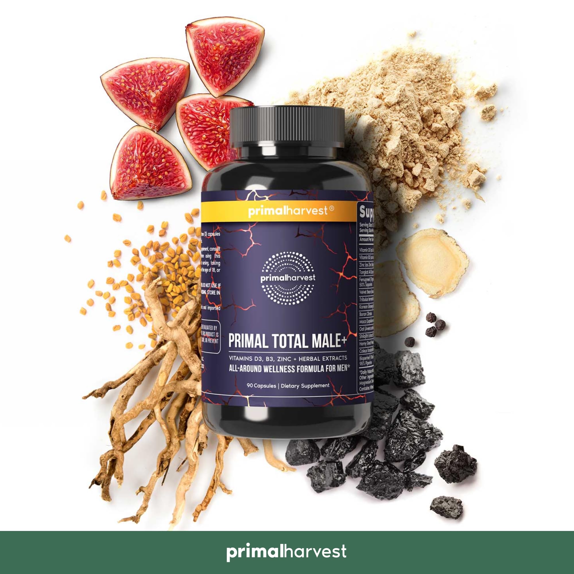 Primal Harvest Primal Total Male Natural Tribulus Terrestris, Fenugreek, Korean Ginseng Primal Harvest Au supplements