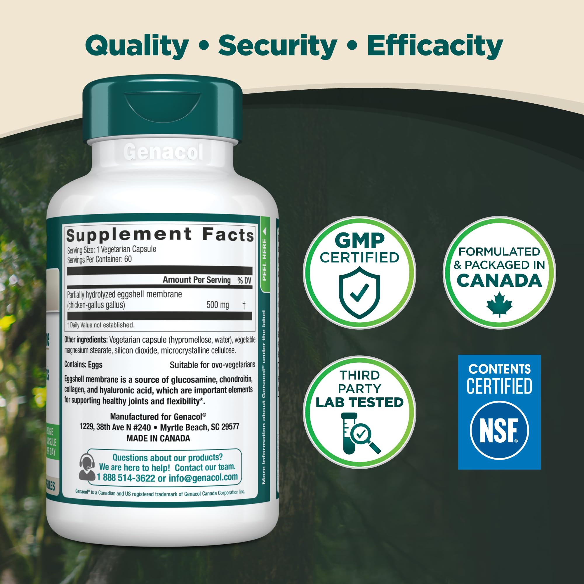 Genacol Ovoflex – Natural Eggshell Membrane Supplement, Support Healthy Joints & Flexibility, Vegetarian Solution for Joint Care, Results in 7 Days, Value Pack, 60 Capsules (60-Day Supply) Genacol Au supplements
