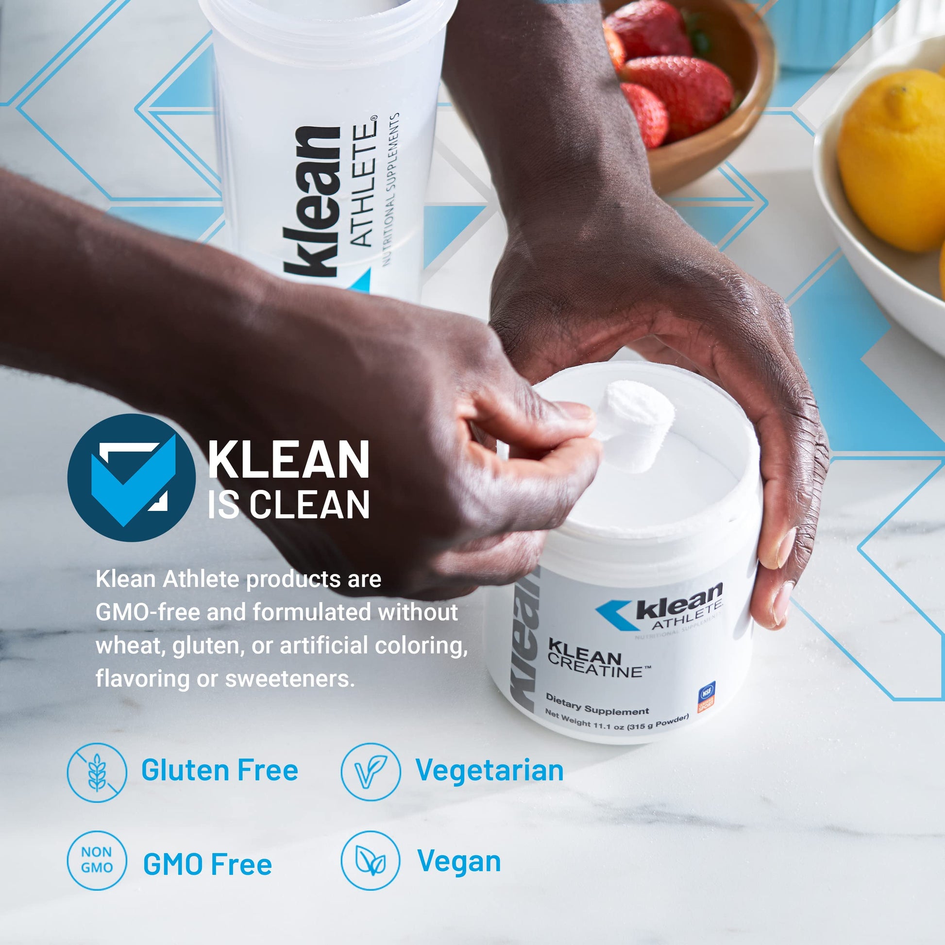 Klean Athlete Klean Creatine - Supports Muscle Strength, Performance & Recovery from Strenuous Exercise* - NSF Certified for Sport - 11.1 Ounces - Unflavored Klean Athlete Au supplements