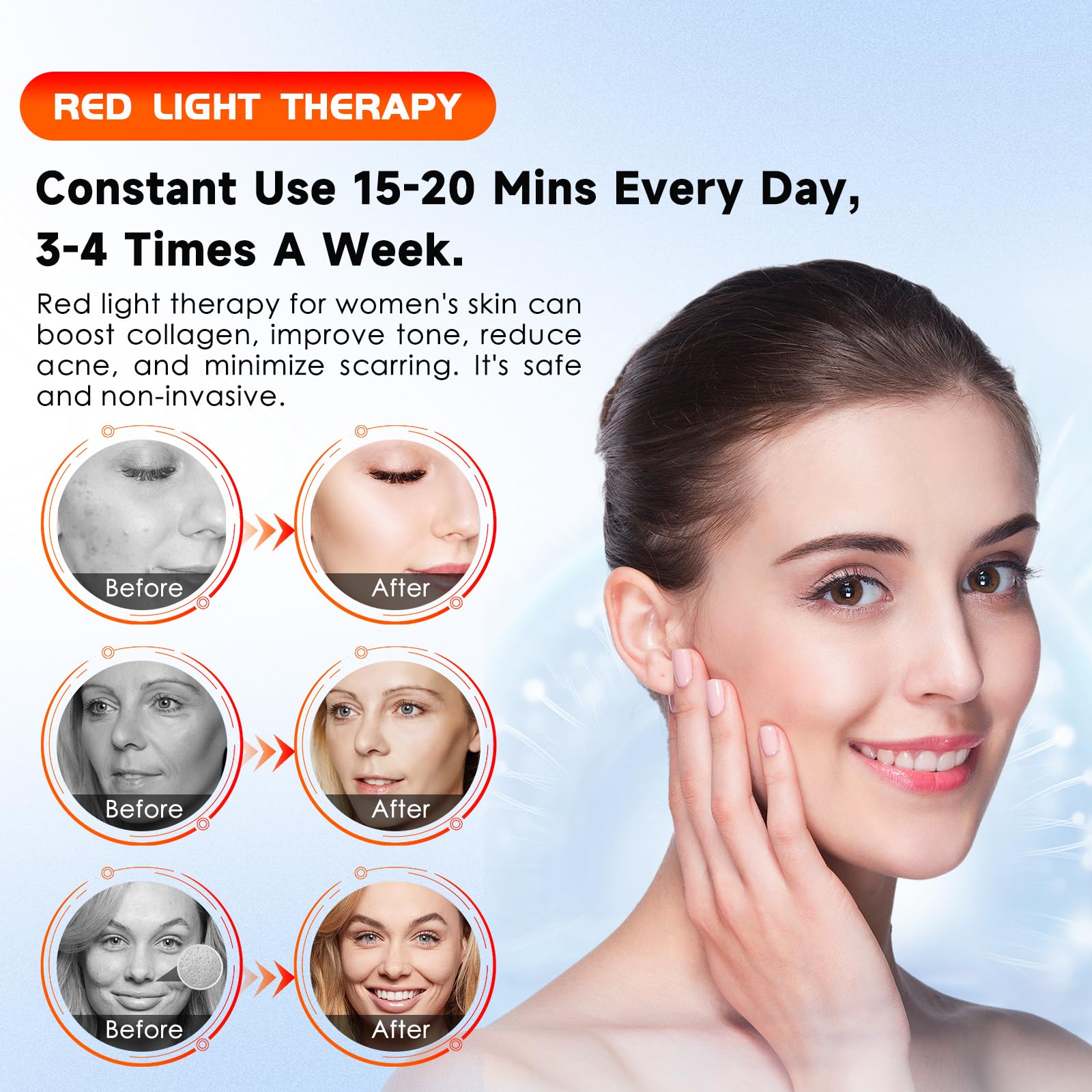 Infrared Red Light Therapy Lamp: Heating Pad Pain Relief for Body 75 LEDs Red Light Astarexin Au supplements