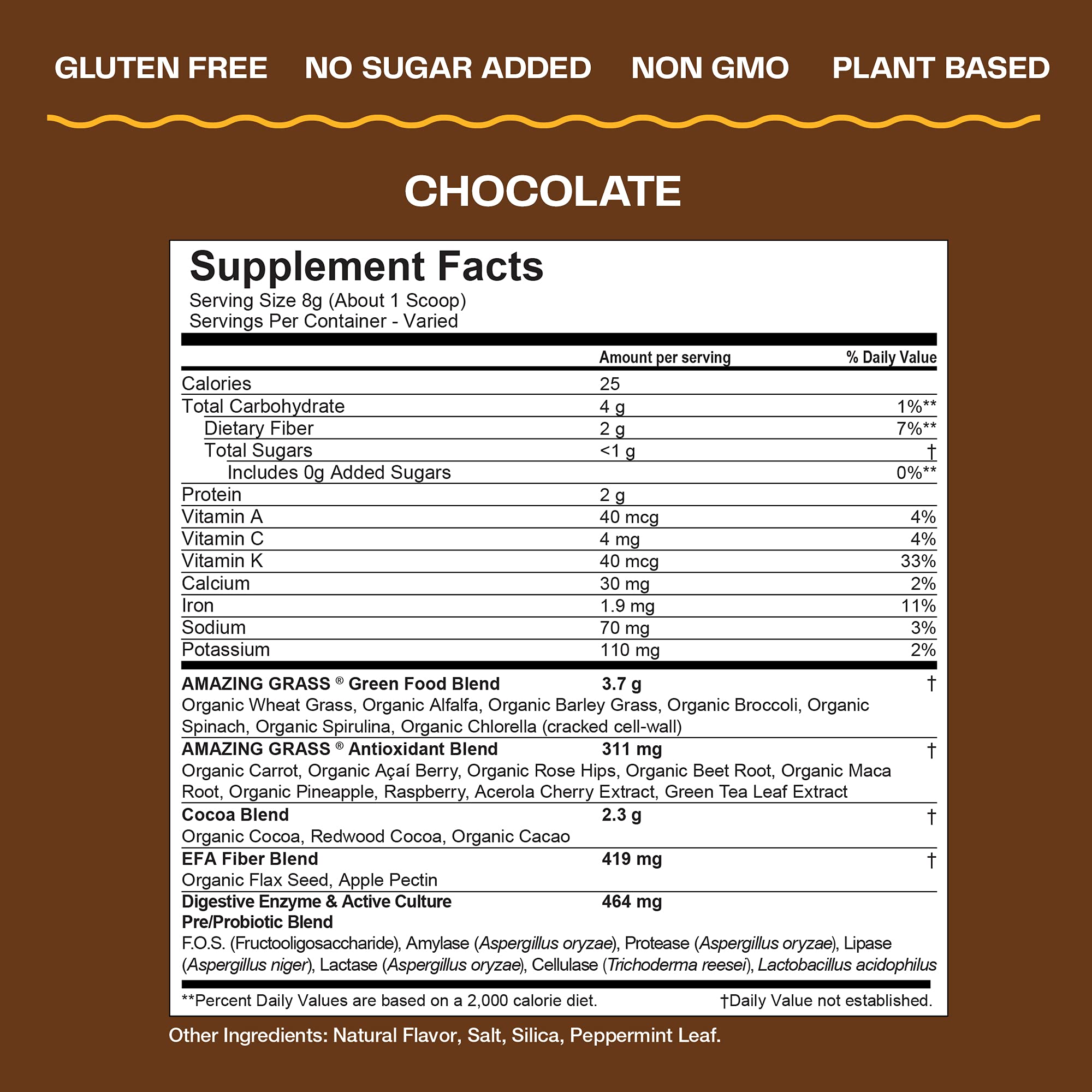 Amazing Grass Greens Blend Superfood: Super Greens Powder Smoothie Amazing Grass Au supplements