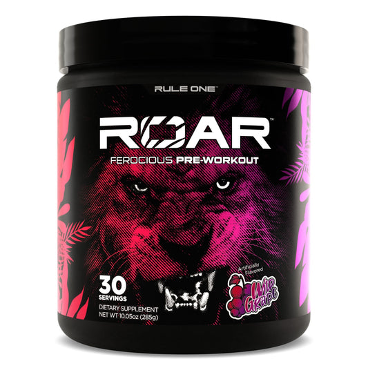 Rule 1 R1 Roar, Wild Grape - 10.05 oz - Pre-Workout Powder - with Creatine, Beta-Alanine Rule 1 ProteinsAU supplements