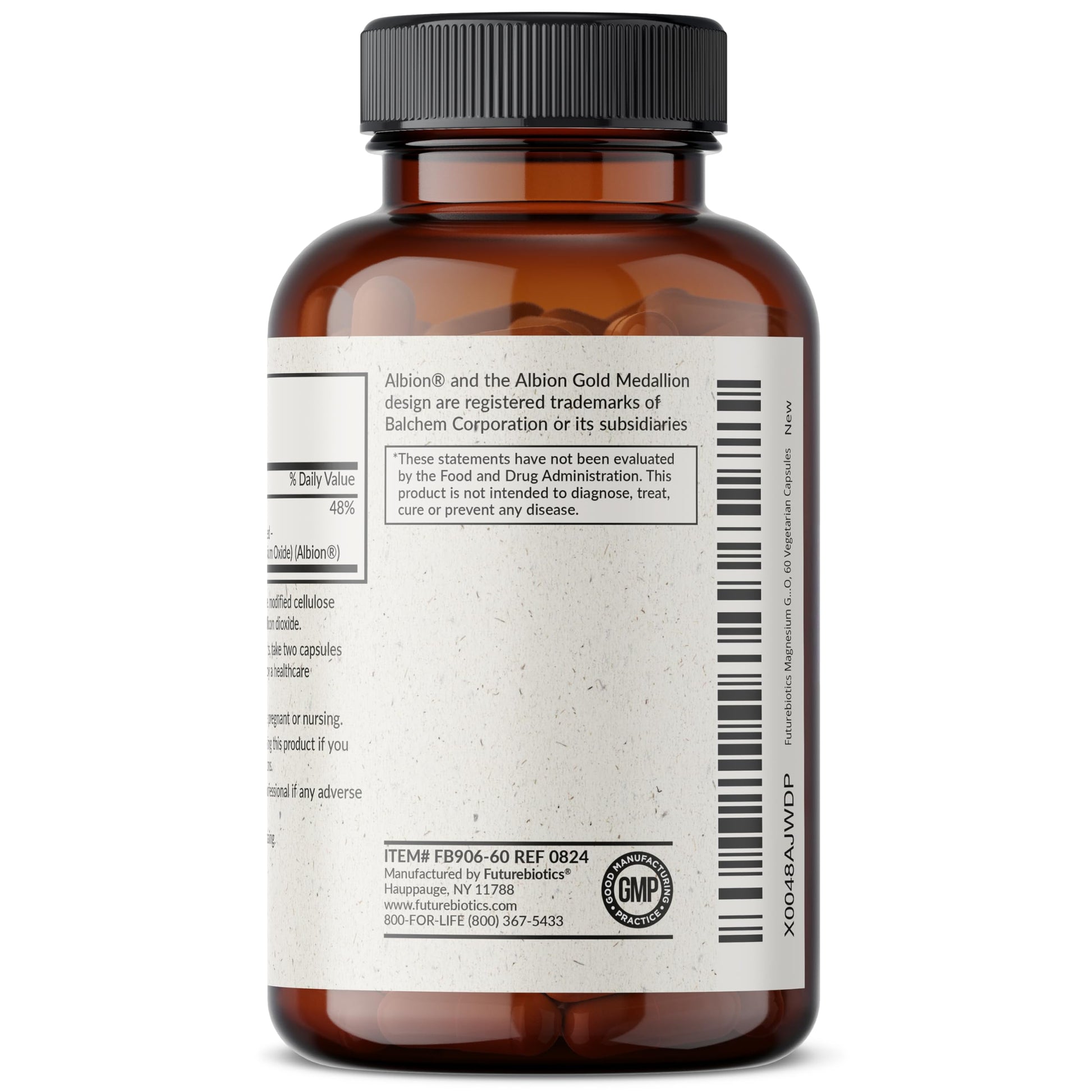 Futurebiotics Magnesium Glycinate 200 MG per Serving Chelated for High Absorption, Gentle On Stomach, Non-GMO, 60 Vegetarian Capsules Futurebiotics Au supplements