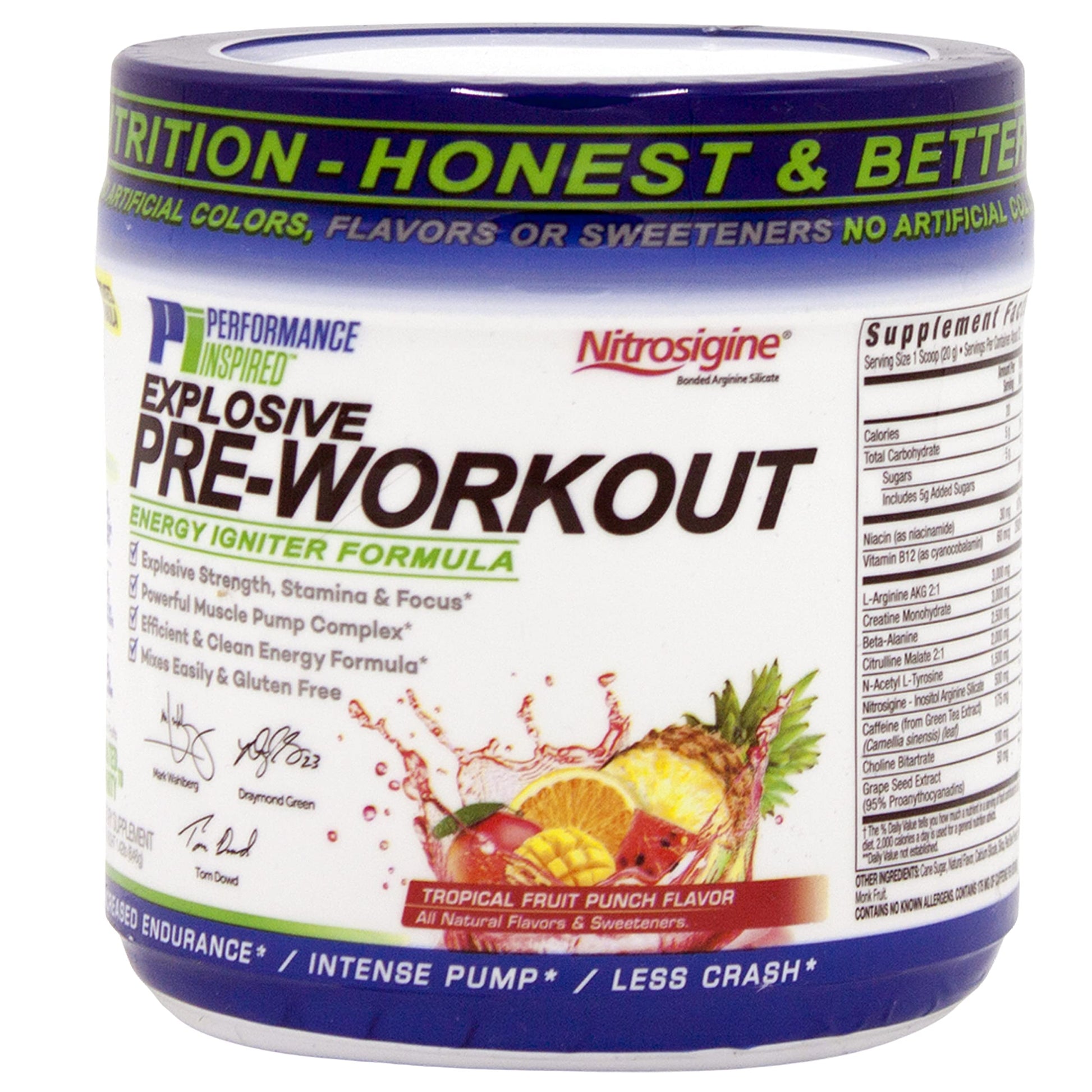 Performance Inspired Nutrition PreWorkout Powder - All Natural - G-Free & Vegan Formula PERFORMANCE INSPIRED Au supplements