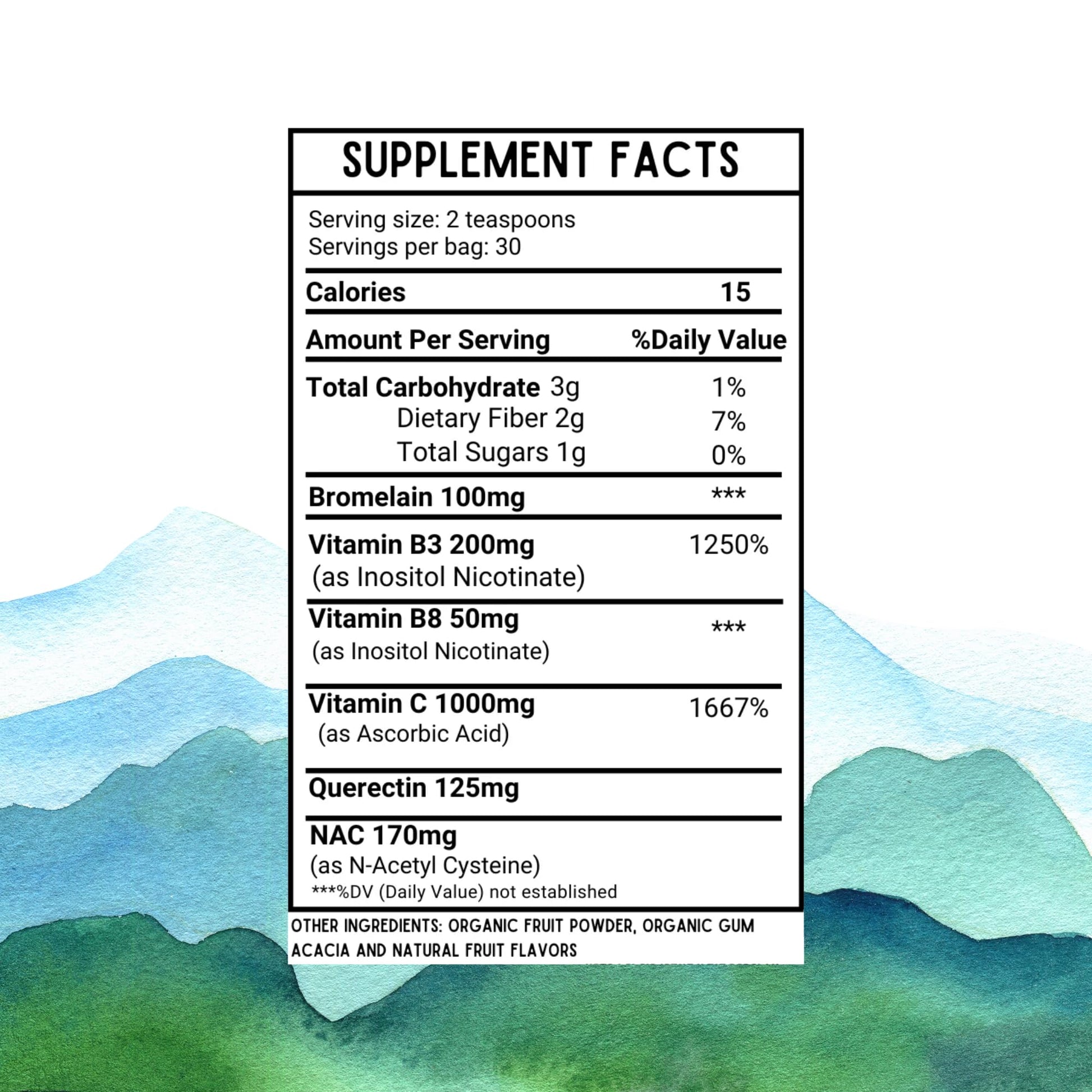 Revitalize Wellness Organic Seasonal Defense Powder Formerly Allergy Defense | Bromelain, Vitamin B3, Vitamin C, Quercetin, and NAC | No Sugar Added | Fruit Punch Flavor | 30 Servings Revitalize Wellness Au supplements