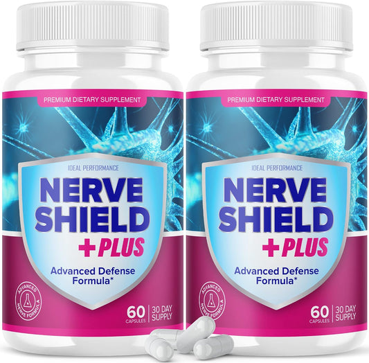 (2 Pack) Nerve Shield Plus Pills Original Supplement Advanced Nerve IDEAL PERFORMANCEUS supplements