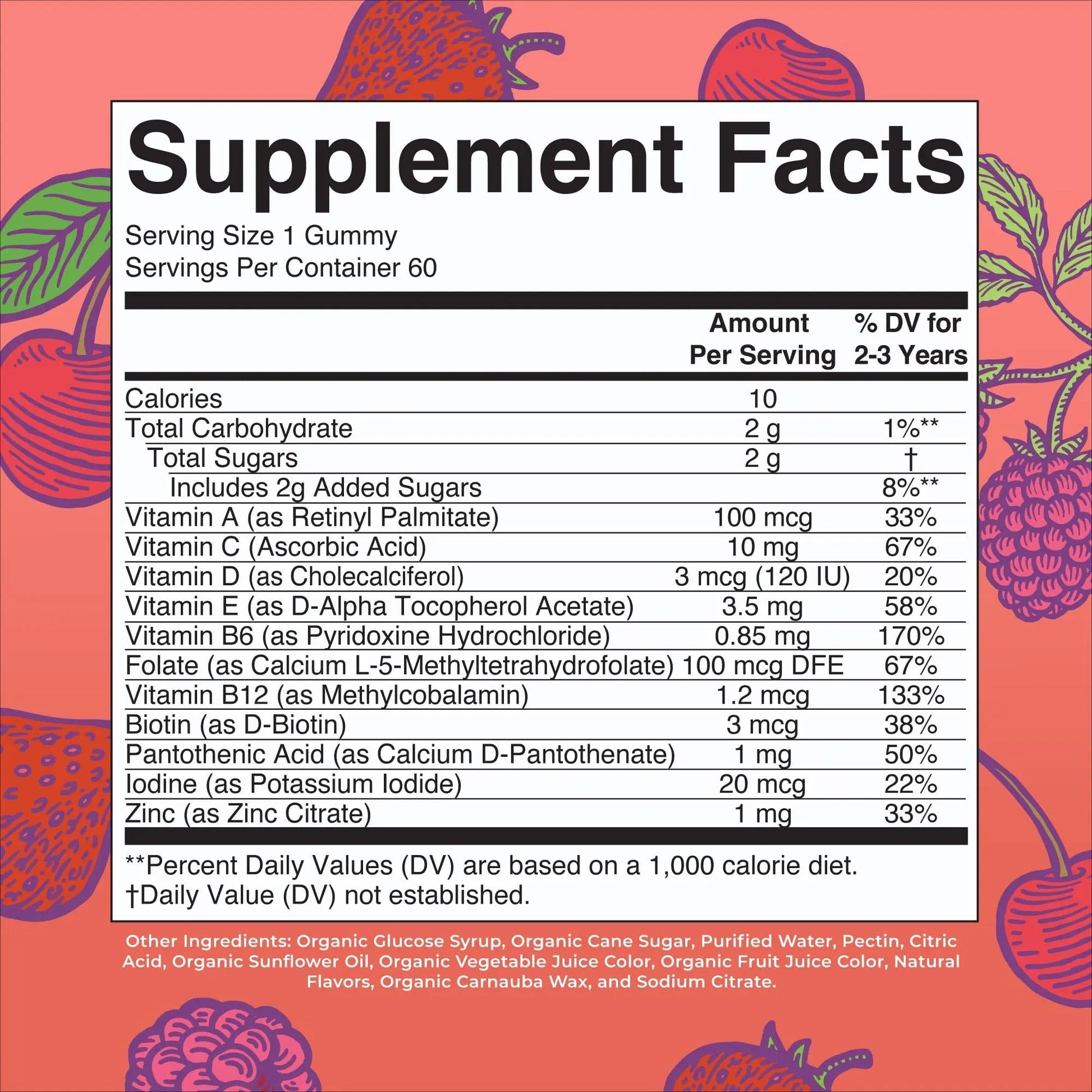 MaryRuth Organics Vitamin Gummy | Kids and Toddlers Age 2+ | USDA | Daily Vitamin C | D3 | Zinc | MaryRuth Organics Au supplements