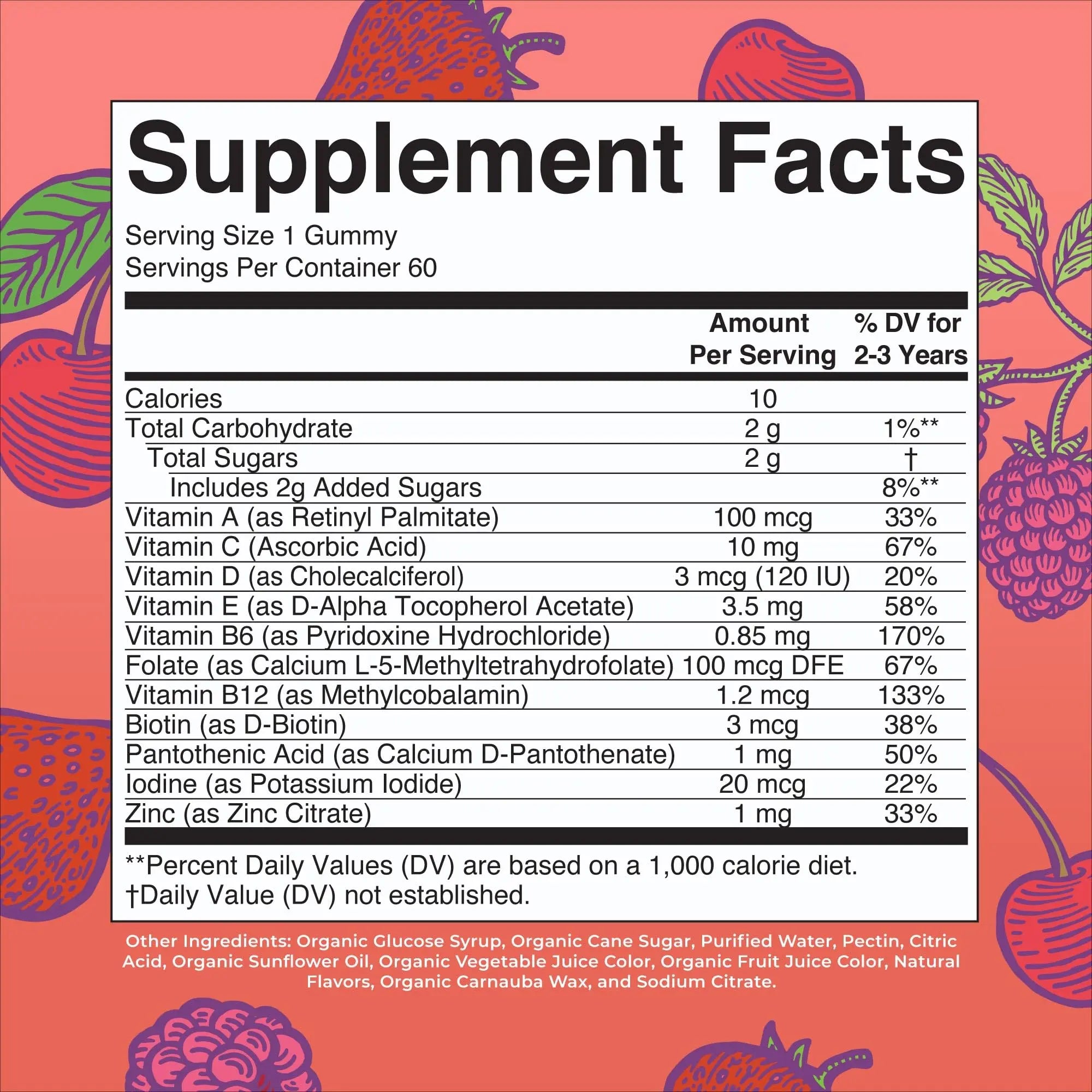 MaryRuth Organics Vitamin Gummy | Kids and Toddlers Age 2+ | USDA | Daily Vitamin C | D3 | Zinc | MaryRuth Organics Au supplements