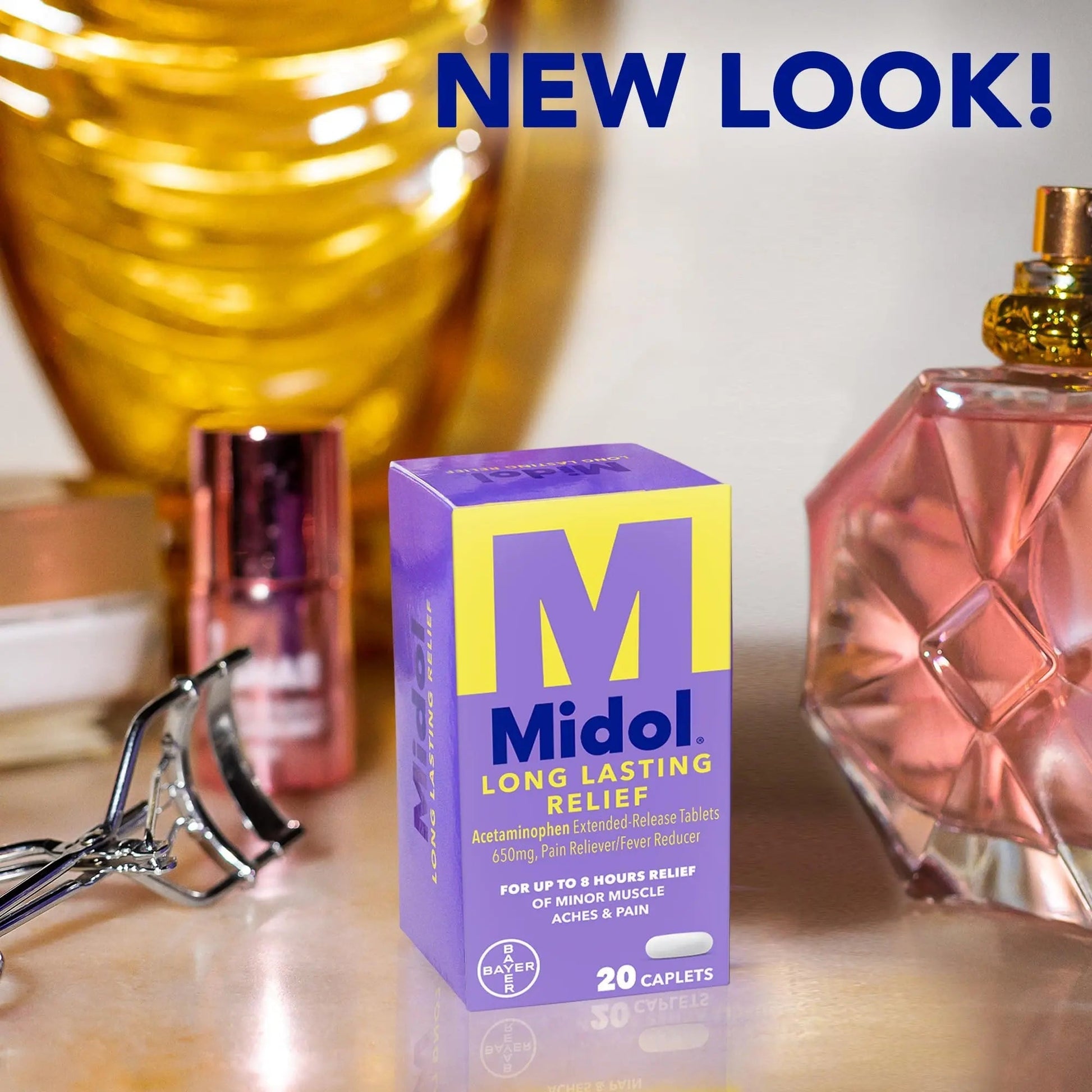 Midol Long Lasting Relief 20ct: Midol Long Lasting Relief, Menstrual Symptom Reliever & Fever Reducer, Caplets with Acetaminophen for Menstrual Pain Relief - 20 Count (Packaging May Vary) Midol Au supplements