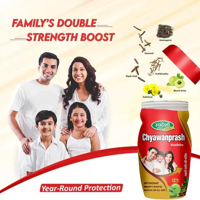 Chyawanprash Avaleha Classic Ayurvedic Recipe Rich in Natural Antioxidants Superfood Herbal Paste Traditional Inspired by Ayurveda with Ayurvedic Ingredients for Revitalize, Energize 1kg Swadeshi Haridwar Ayurved Au supplements