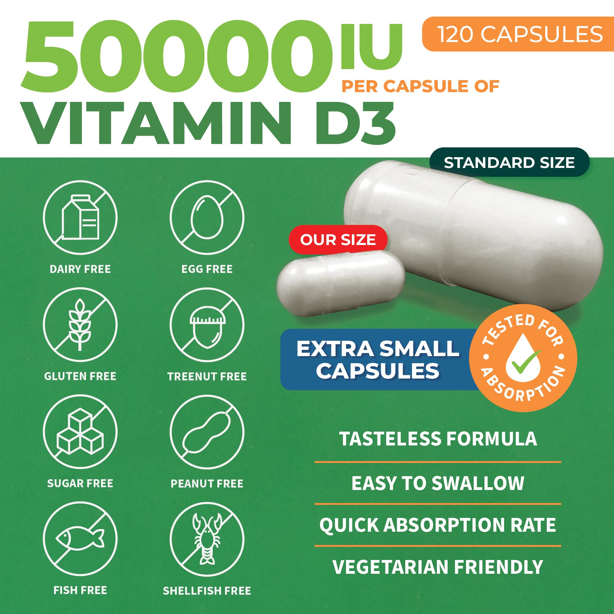 ForestLeaf - Vitamin D3 IU Weekly Supplement - (50,000 IU - 120 Count - 2 Pack) ForestLeaf Au supplements