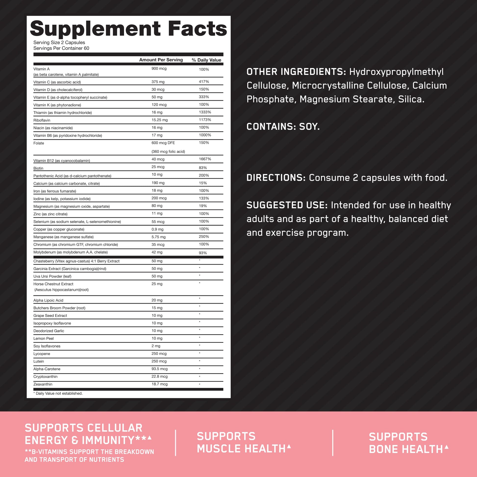 Optimum Nutrition Opti-Women, Vitamin C, Zinc and Vitamin D for Immune Support Optimum Nutrition Au supplements