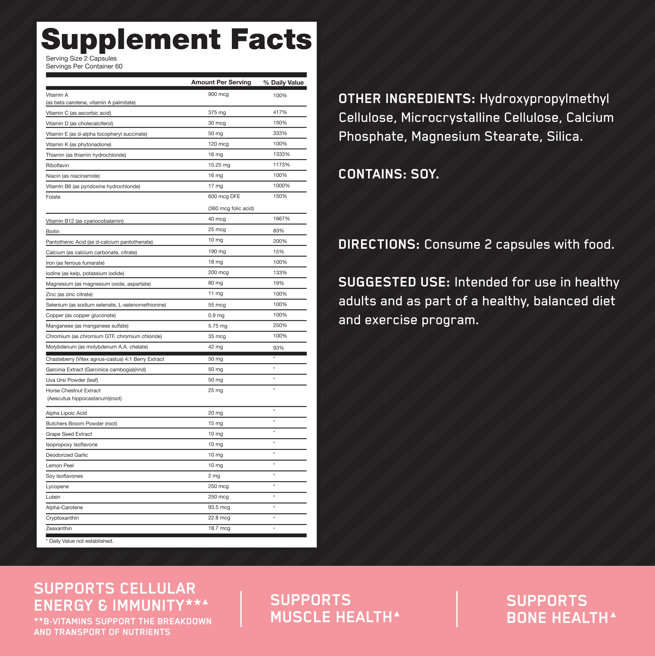 Optimum Nutrition Opti-Women, Vitamin C, Zinc and Vitamin D for Immune Support Optimum Nutrition Au supplements