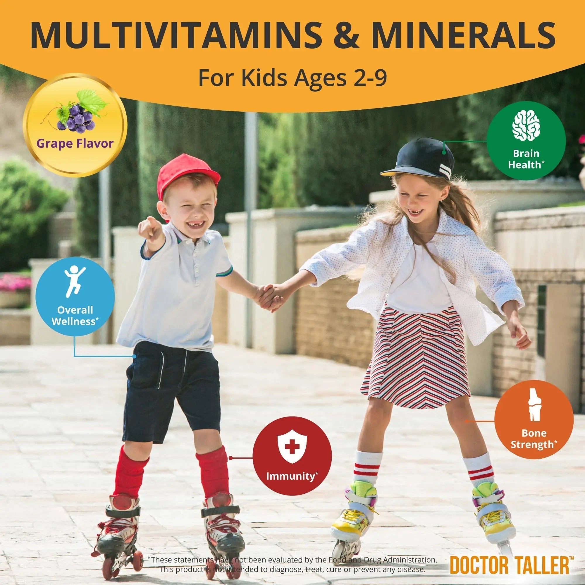 NuBest Doctor Taller Kids - Kids Multivitamins, Toddler Vitamins - Support Healthy, Immunity and Bone Strength for Ages 2 to 9 NuBest Au supplements