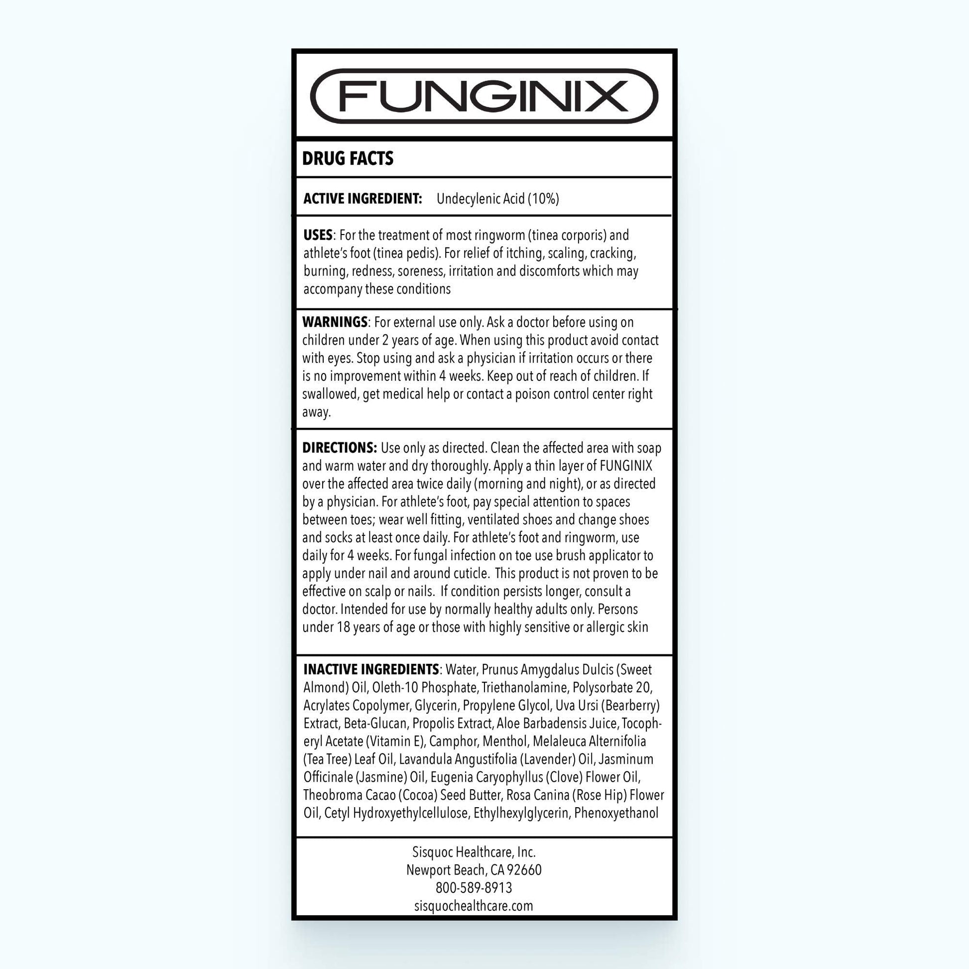 FUNGINIX Healthy Nail Formula - Finger And Toe Fungus Treatment, Made In USA, Foot FUNGINIX Au supplements