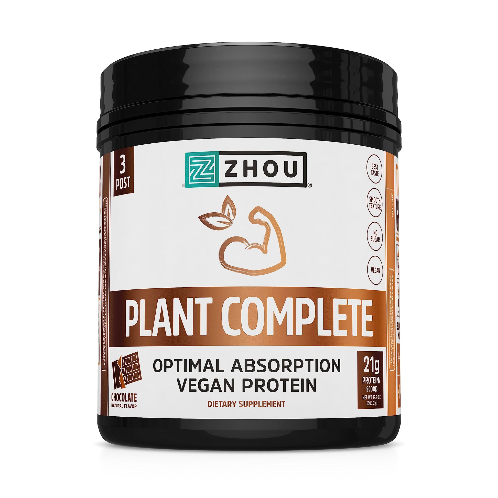 Zhou Nutrition Plant Based Vegan Protein Powder, Best Absorption Digest Score, Complete Zhou Nutrition Au supplements