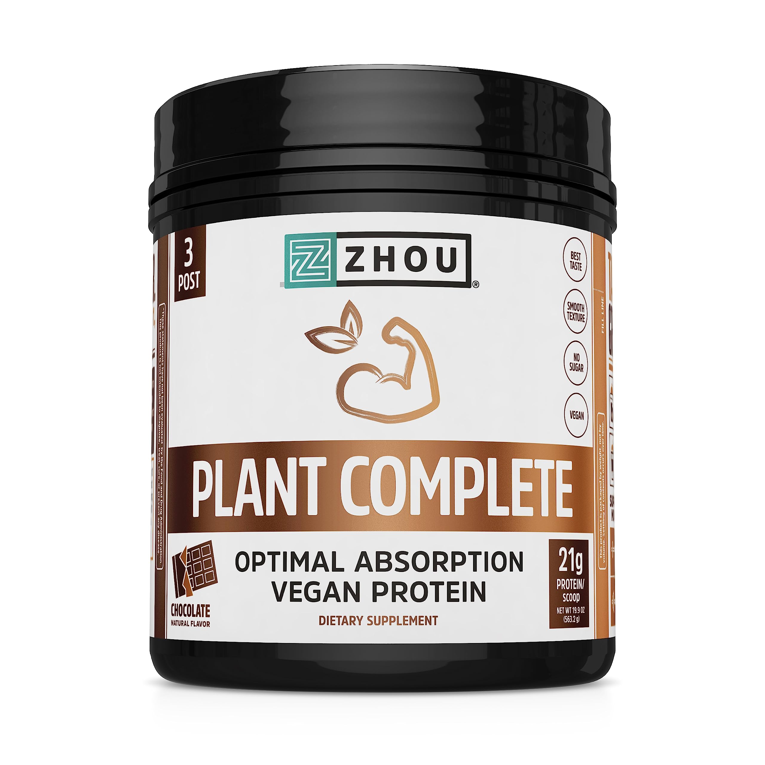 Zhou Nutrition Plant Based Vegan Protein Powder, Best Absorption Digest Score, Complete Zhou Nutrition Au supplements