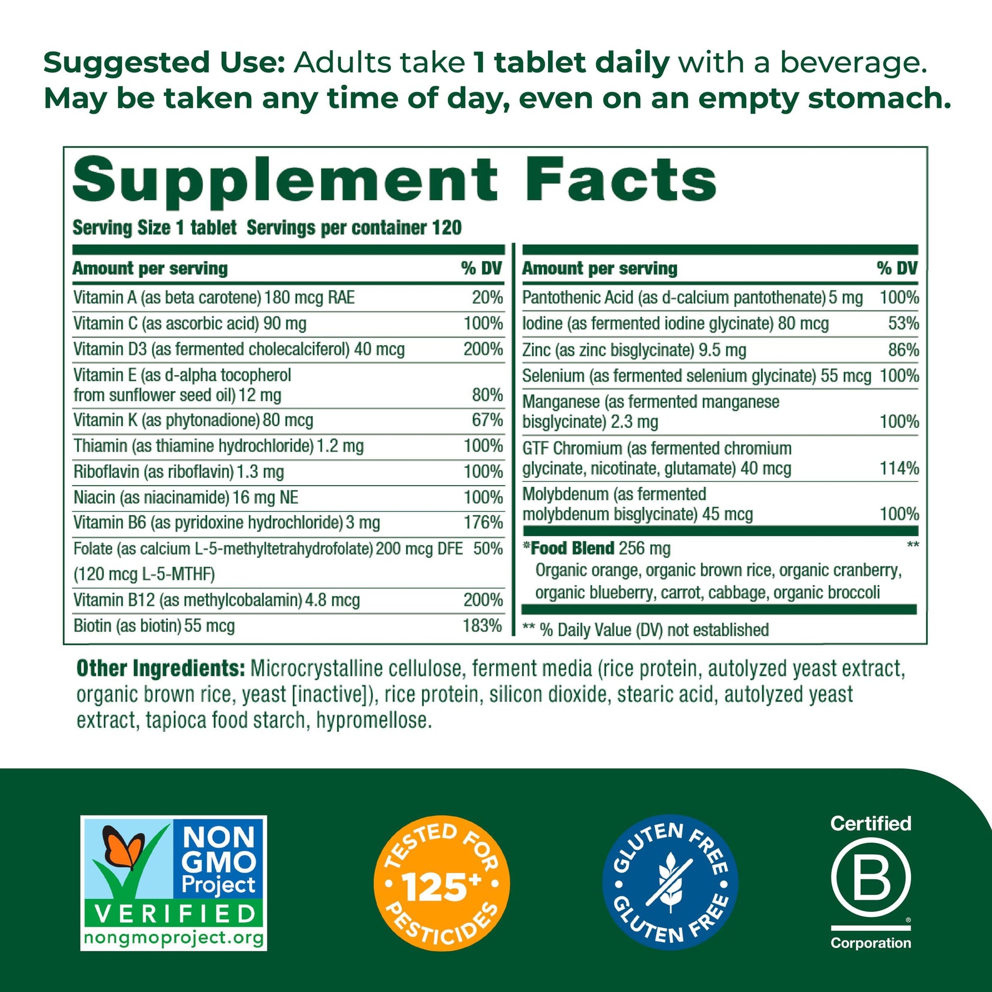 MegaFood Women's 55+ One Daily Multivitamin for Women with Vitamin A, Vitamin C MegaFood Au supplements