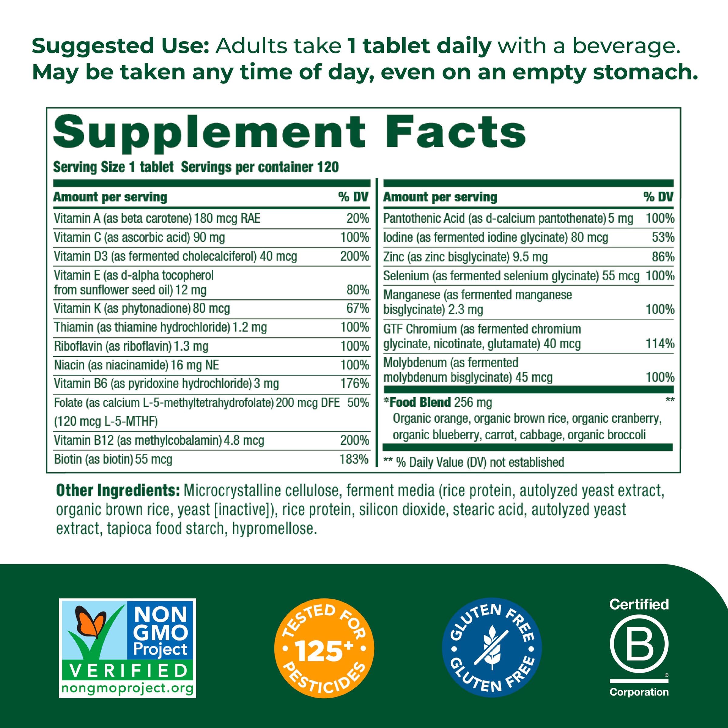 MegaFood Women's 55+ One Daily Multivitamin for Women with Vitamin A, Vitamin C MegaFood Au supplements