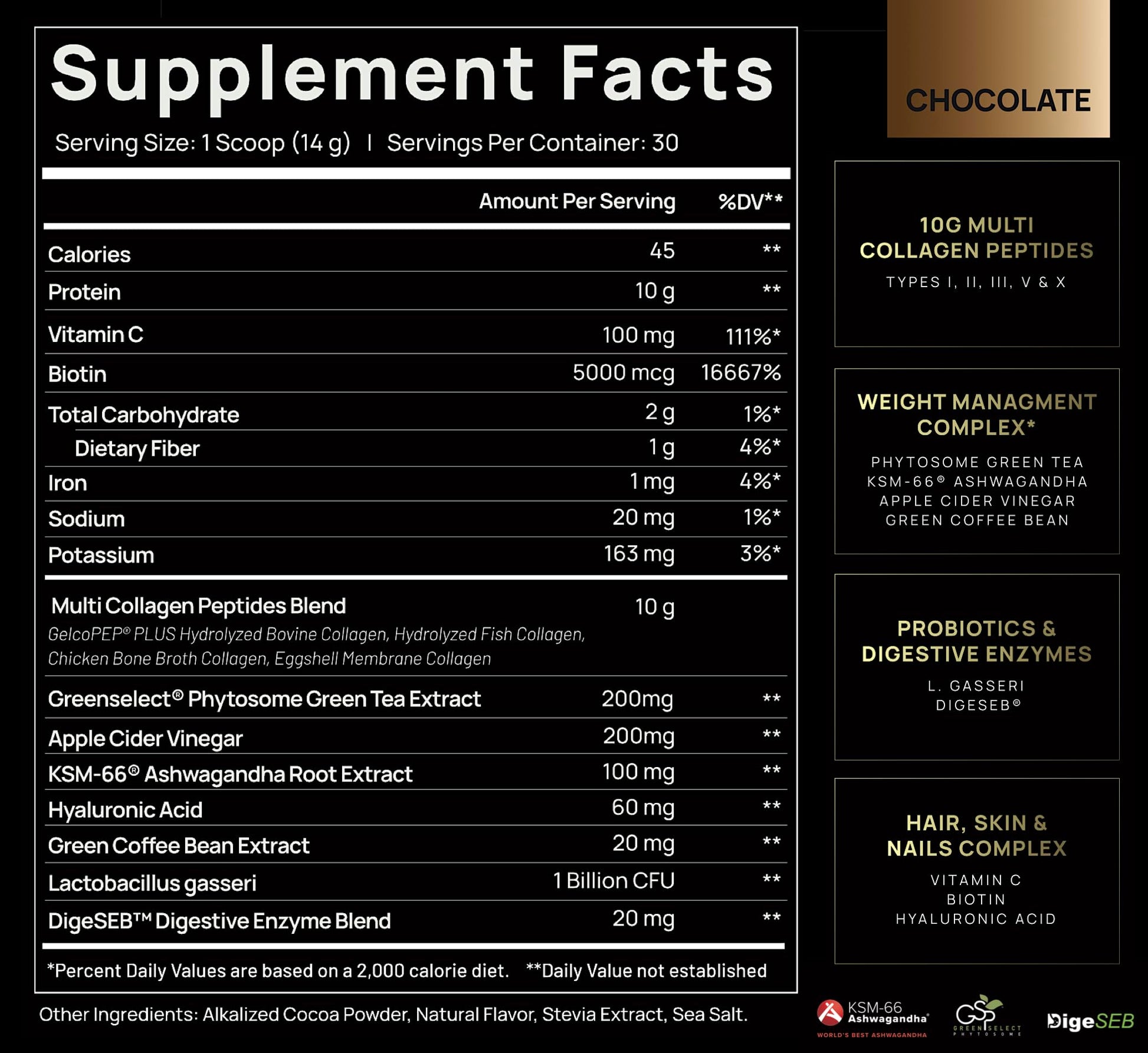 TERRA ELMNT Premium Chocolate Multi Collagen Powder for Women Weight Management TERRA ELMNT Au supplements