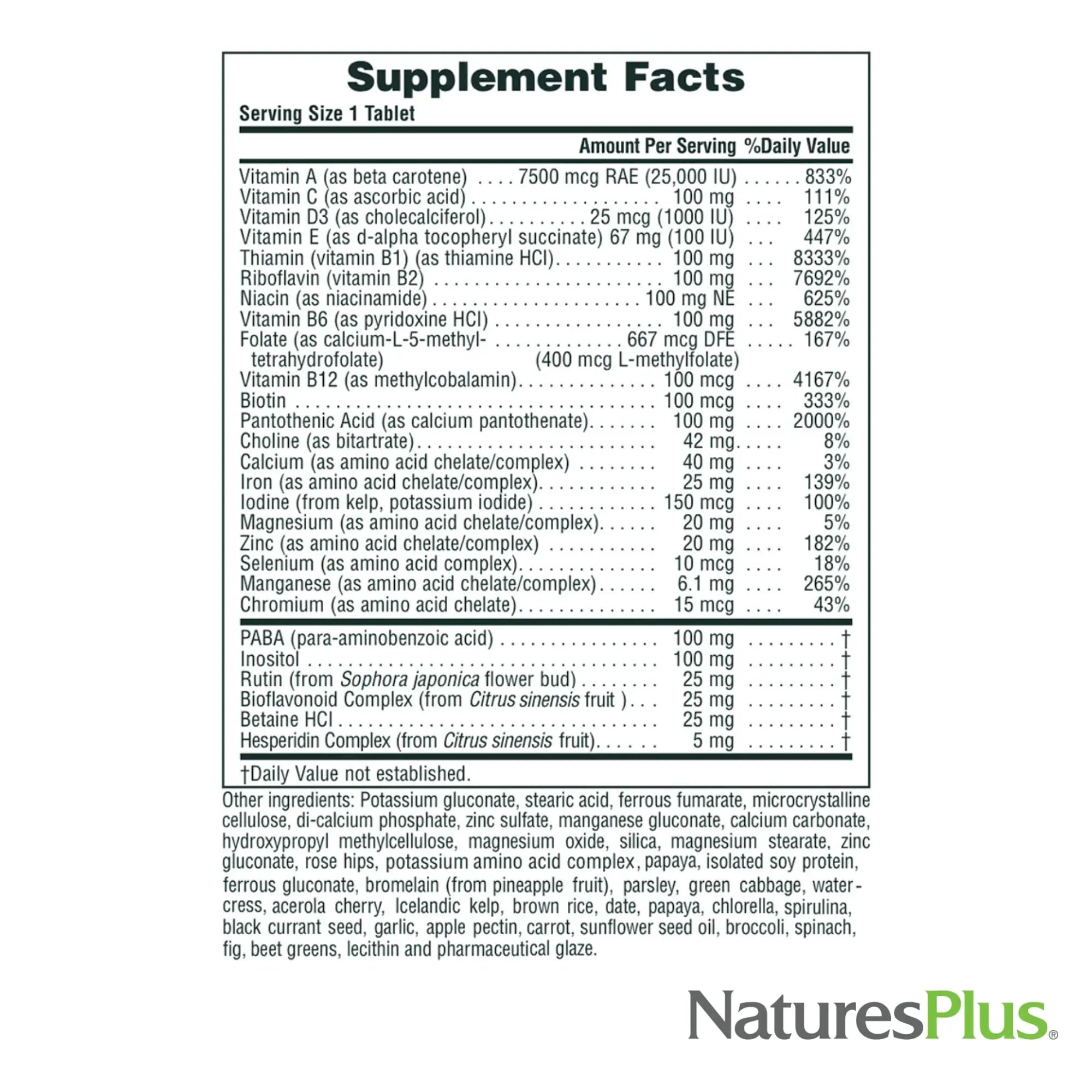 NaturesPlus Ultra II Daily - 90 Tablets - Multivitamin with Whole Foods for Overall Well-Being - Supports Energy & Immune Health NaturesPlus Au supplements