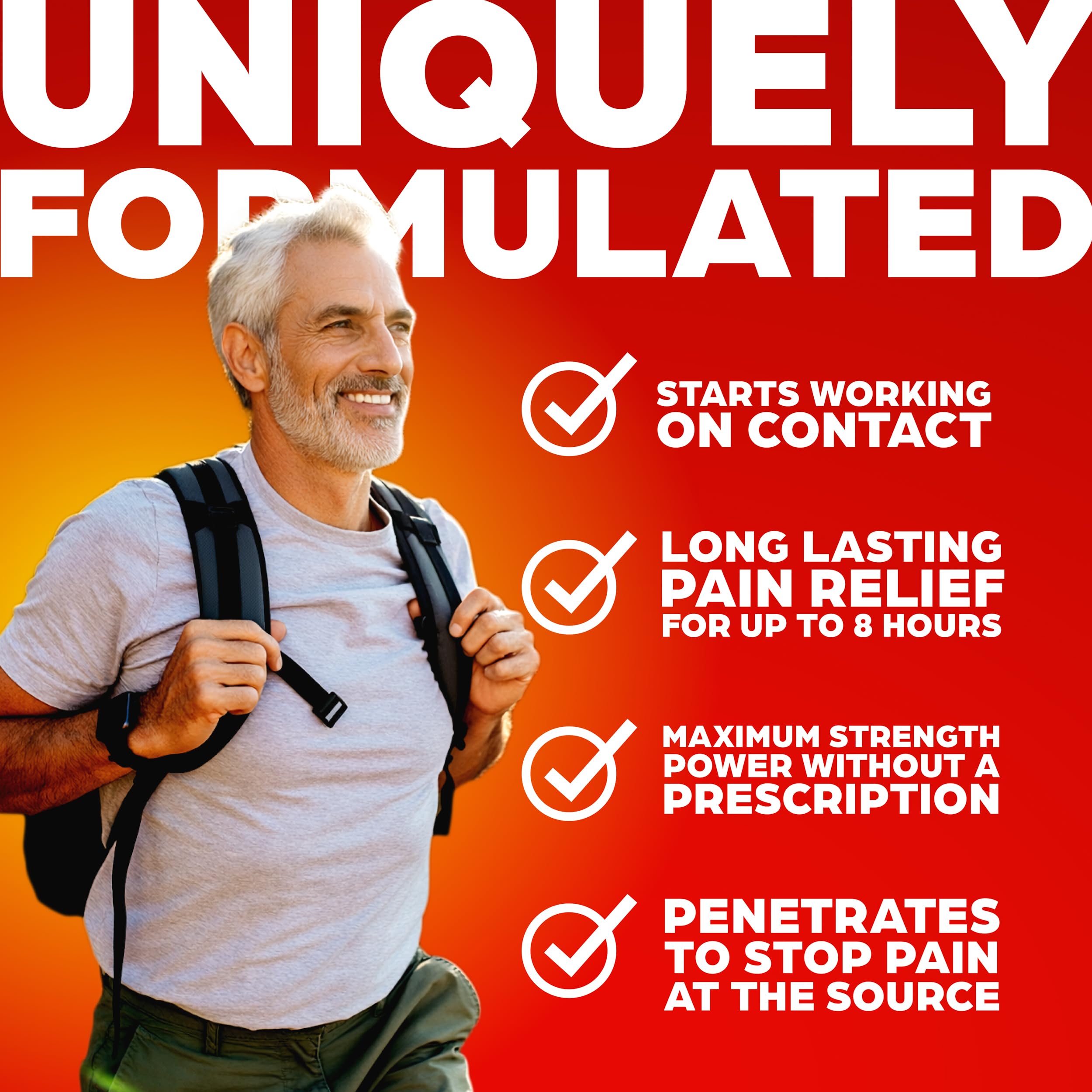 ThermaCare Heat + Max Strength 4% Lidocaine Roll-On - Dual Action Pain Relief with Patented Heatwave Technology - Targeted No-Mess Relief for Back, Neck, Muscles, & Joints ThermaCare Au supplements