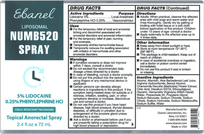 Ebanel Bundle of Lidocaine Numbing Cream, and Numbing Spray Ebanel buy supplements Au