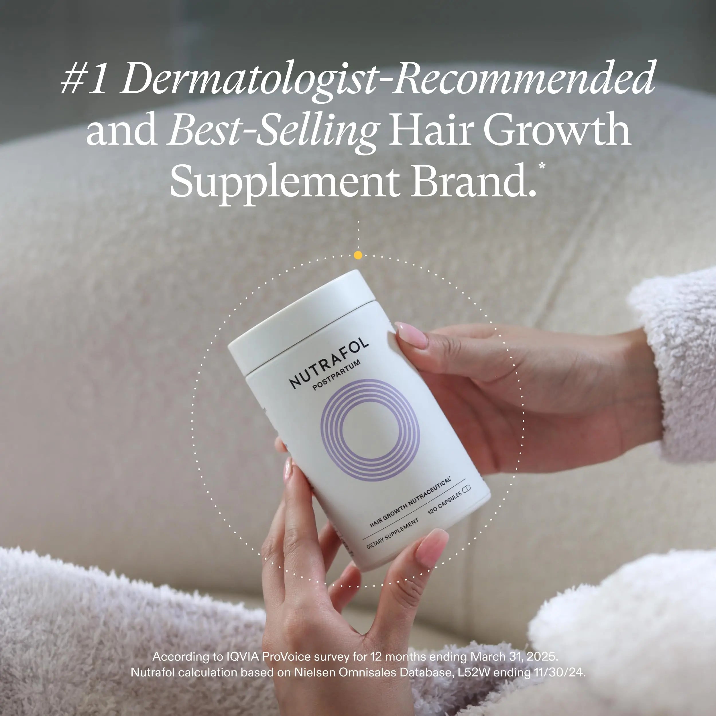 Nutrafol Postpartum Hair Growth Supplements, Clinically Tested for Visibly Thicker Hair and Less Shedding, Breastfeeding-friendly - 1 Month Supply Nutrafol Au supplements