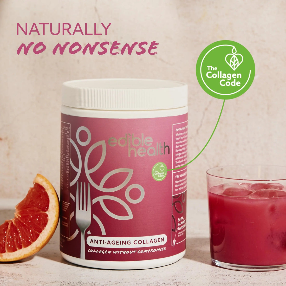 High Protein Edible Health Anti-Ageing Protein Powder, Regenerative Collagen Supplements Edible Health uk supplements