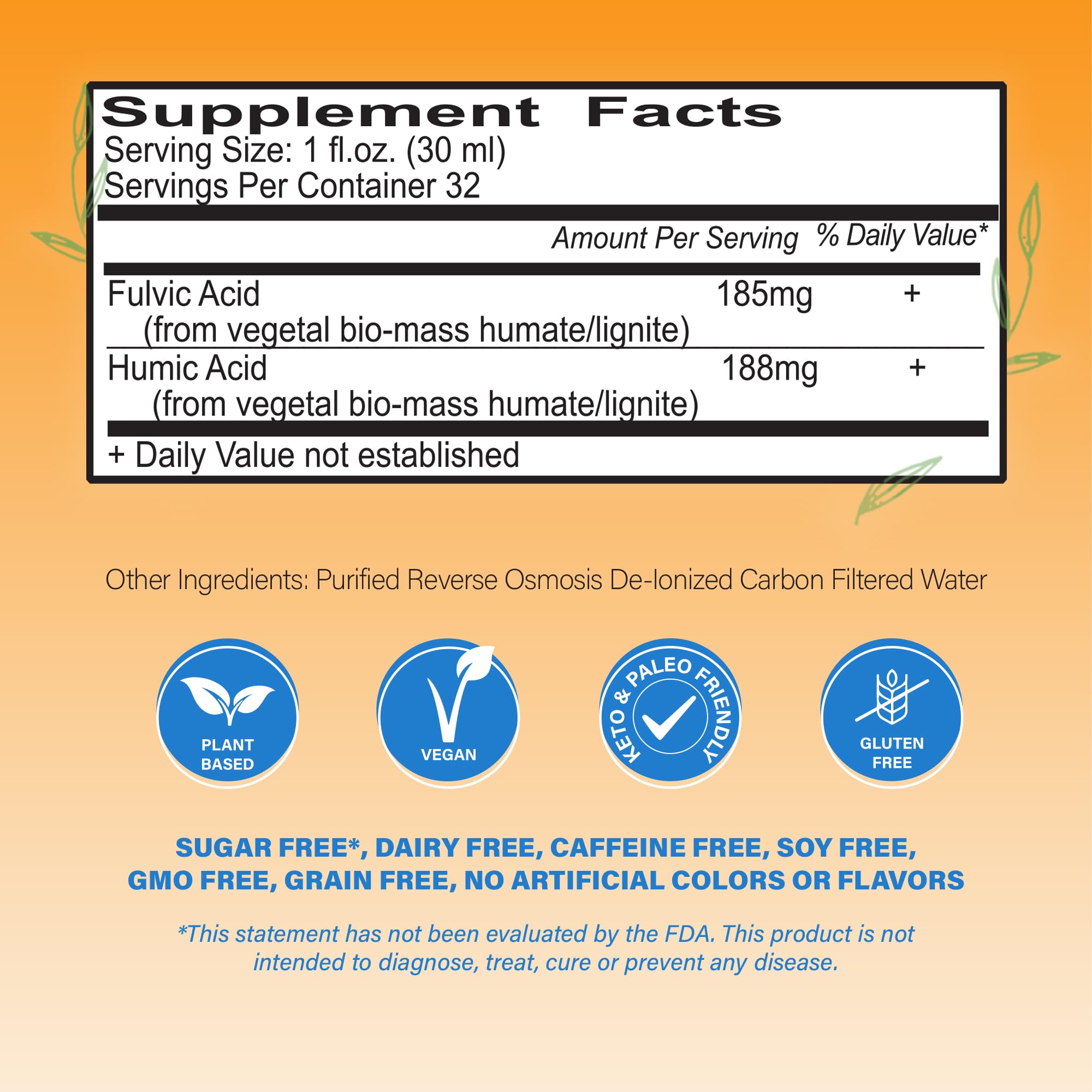 Vital Earth Minerals Detox & Wellness Support – Fulvic Humic Mineral Blend with 70+ Trace Minerals, Electrolytes, 32 Oz Bottle + 14 Single-Serve Packs Vital Earth Minerals Au supplements